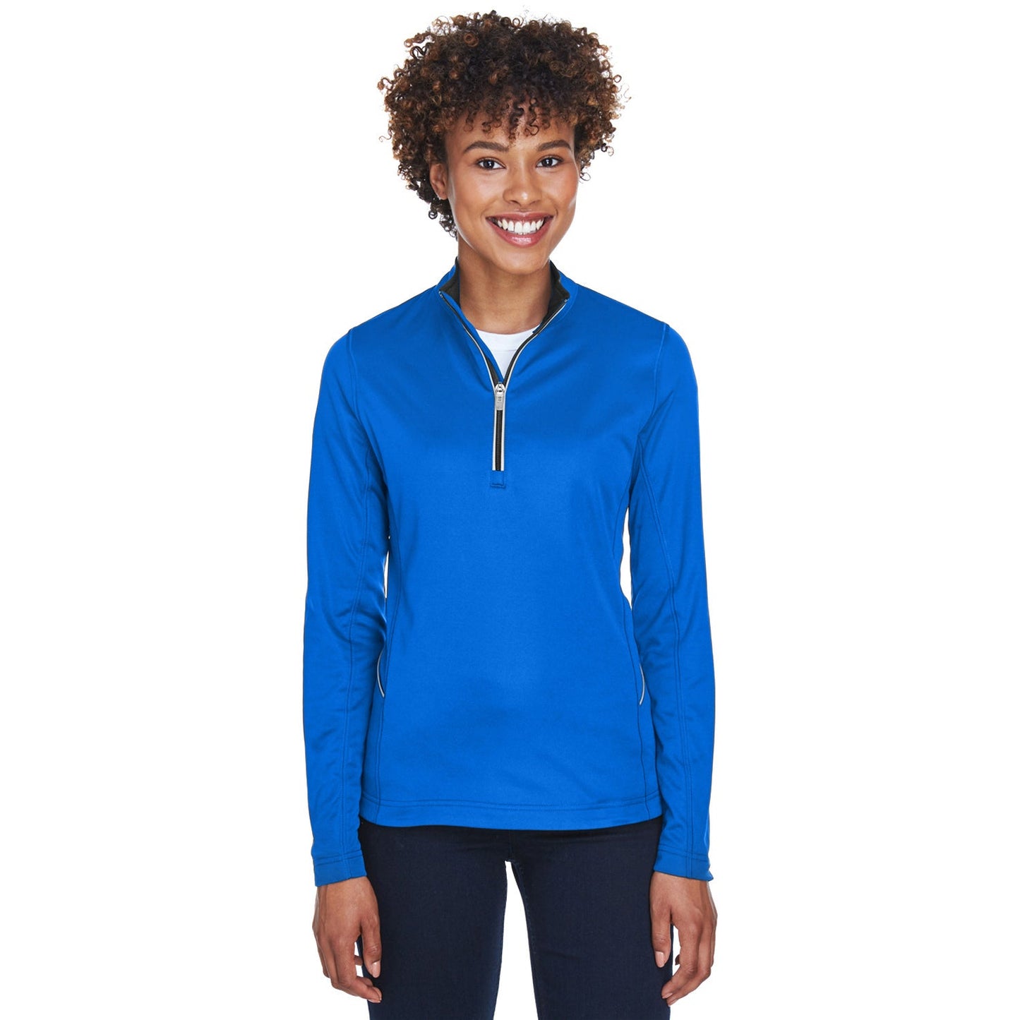 Black Quarter-Zip Pullover - UltraClub - Moisture-Wicking