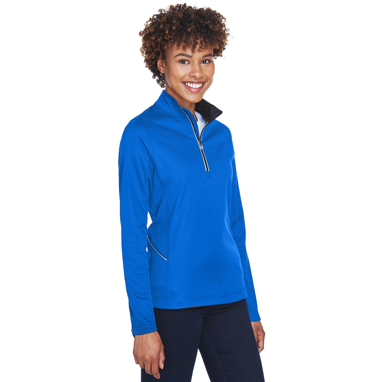 Black Quarter-Zip Pullover - UltraClub - Moisture-Wicking