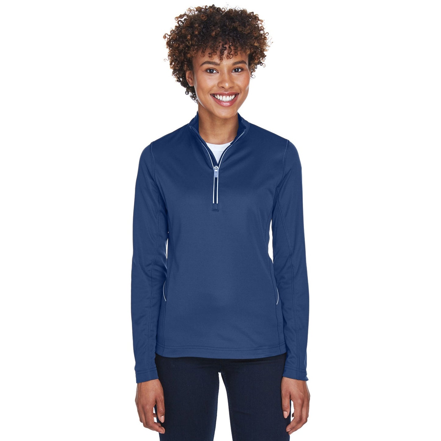 Black Quarter-Zip Pullover - UltraClub - Moisture-Wicking