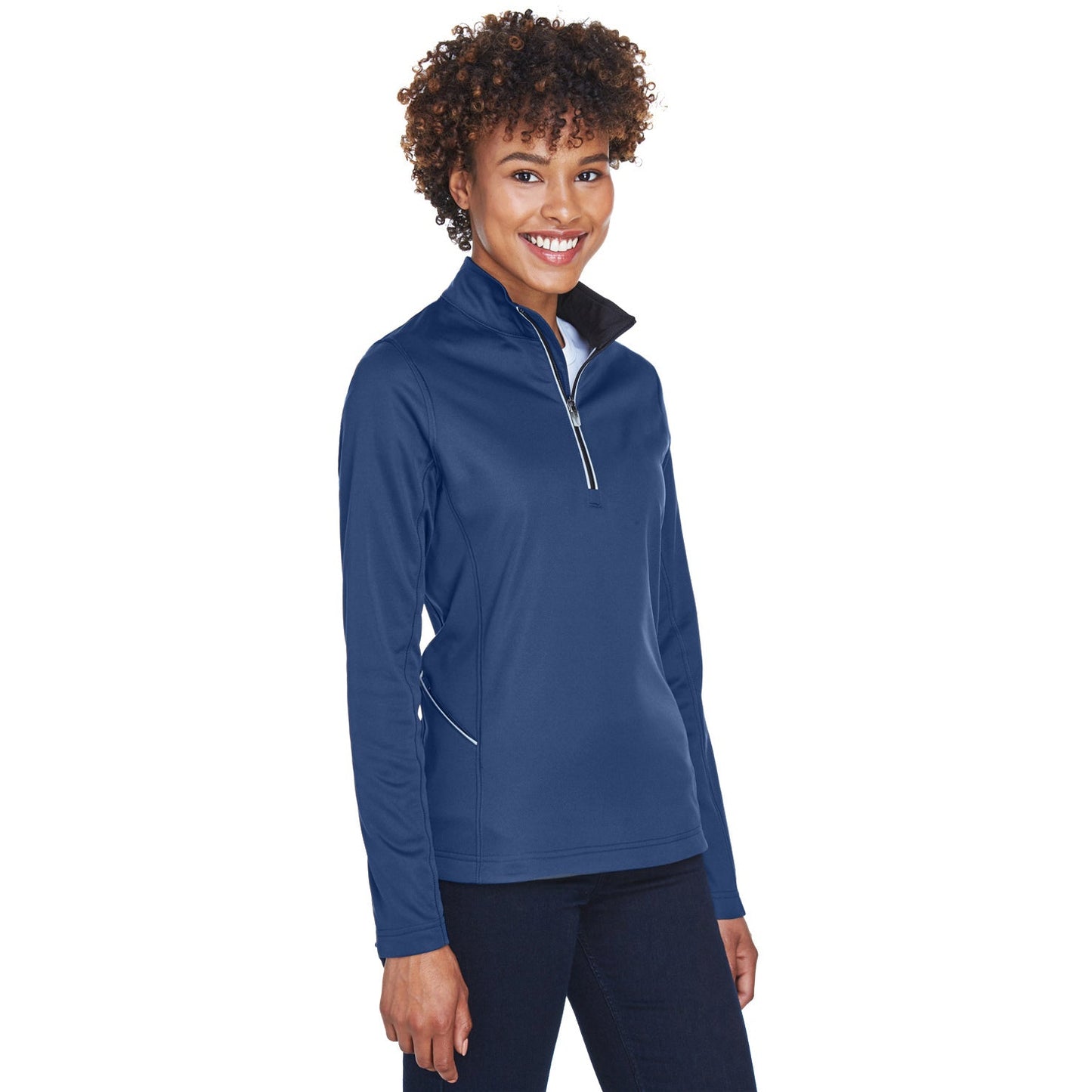 Black Quarter-Zip Pullover - UltraClub - Moisture-Wicking