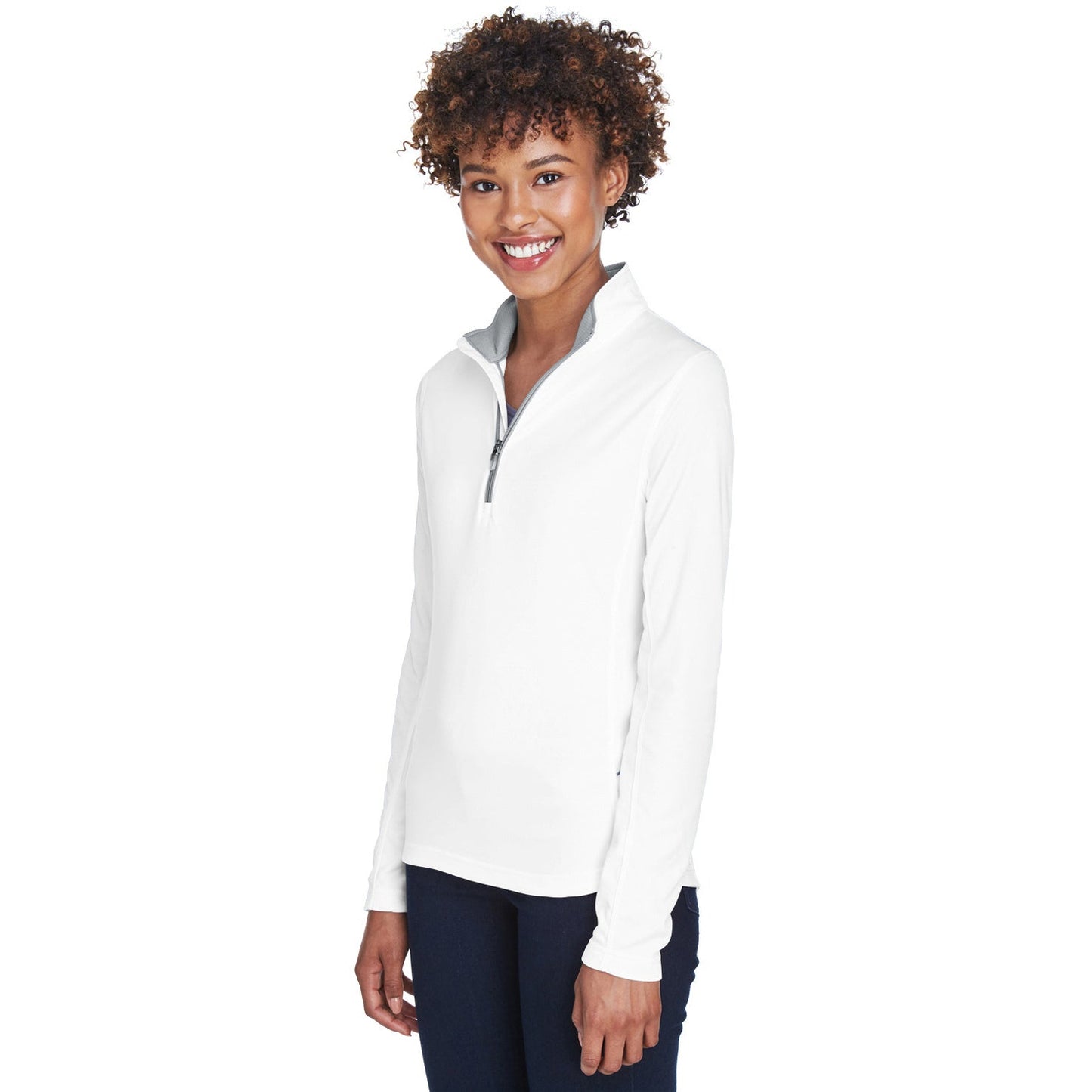 Black Quarter-Zip Pullover - UltraClub - Moisture-Wicking