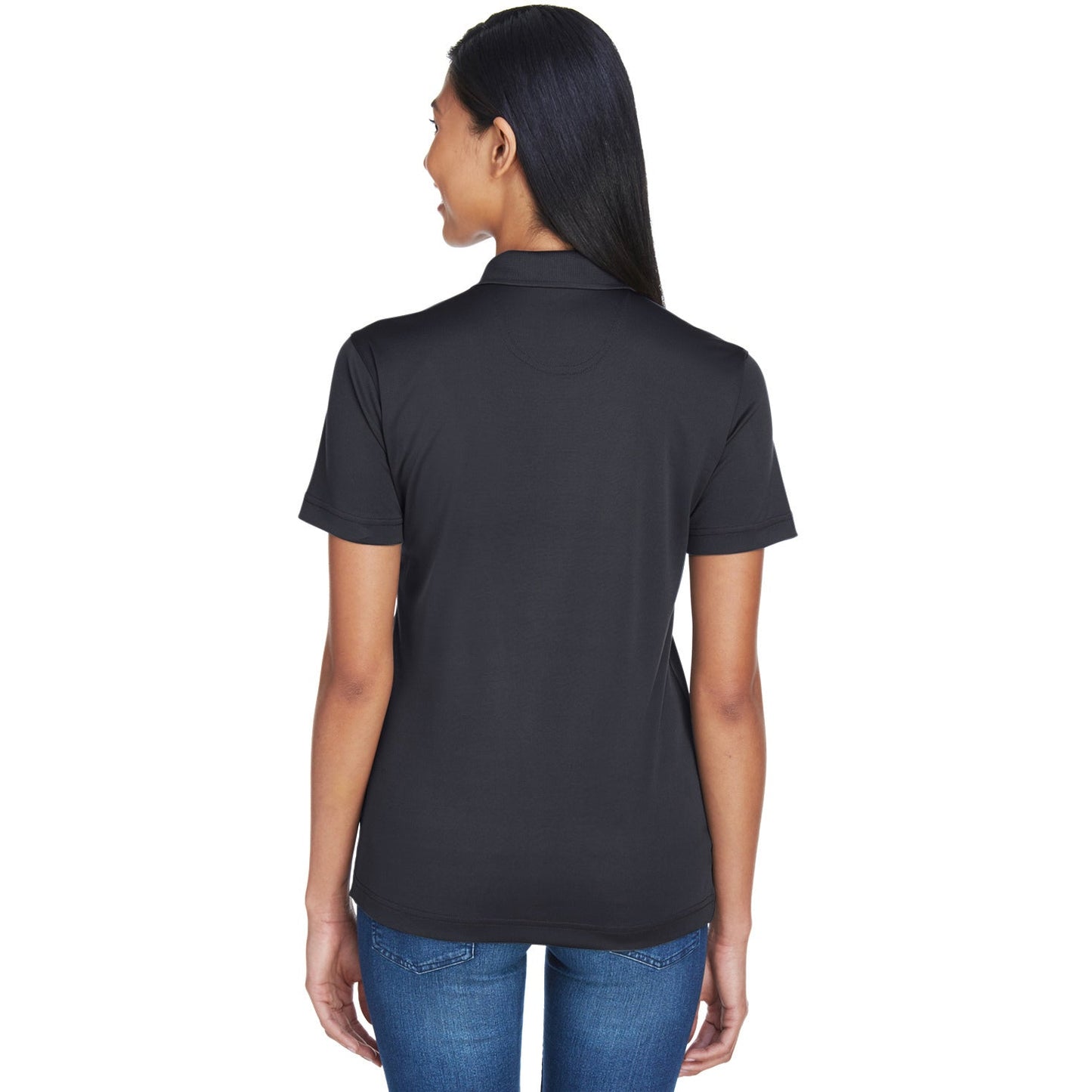 Black Polo Shirt - UltraClub - Moisture-Wicking