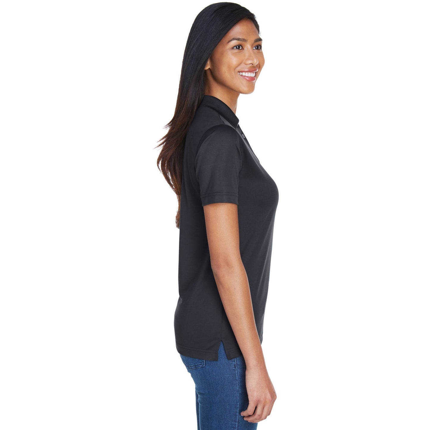 Black Polo Shirt - UltraClub - Moisture-Wicking