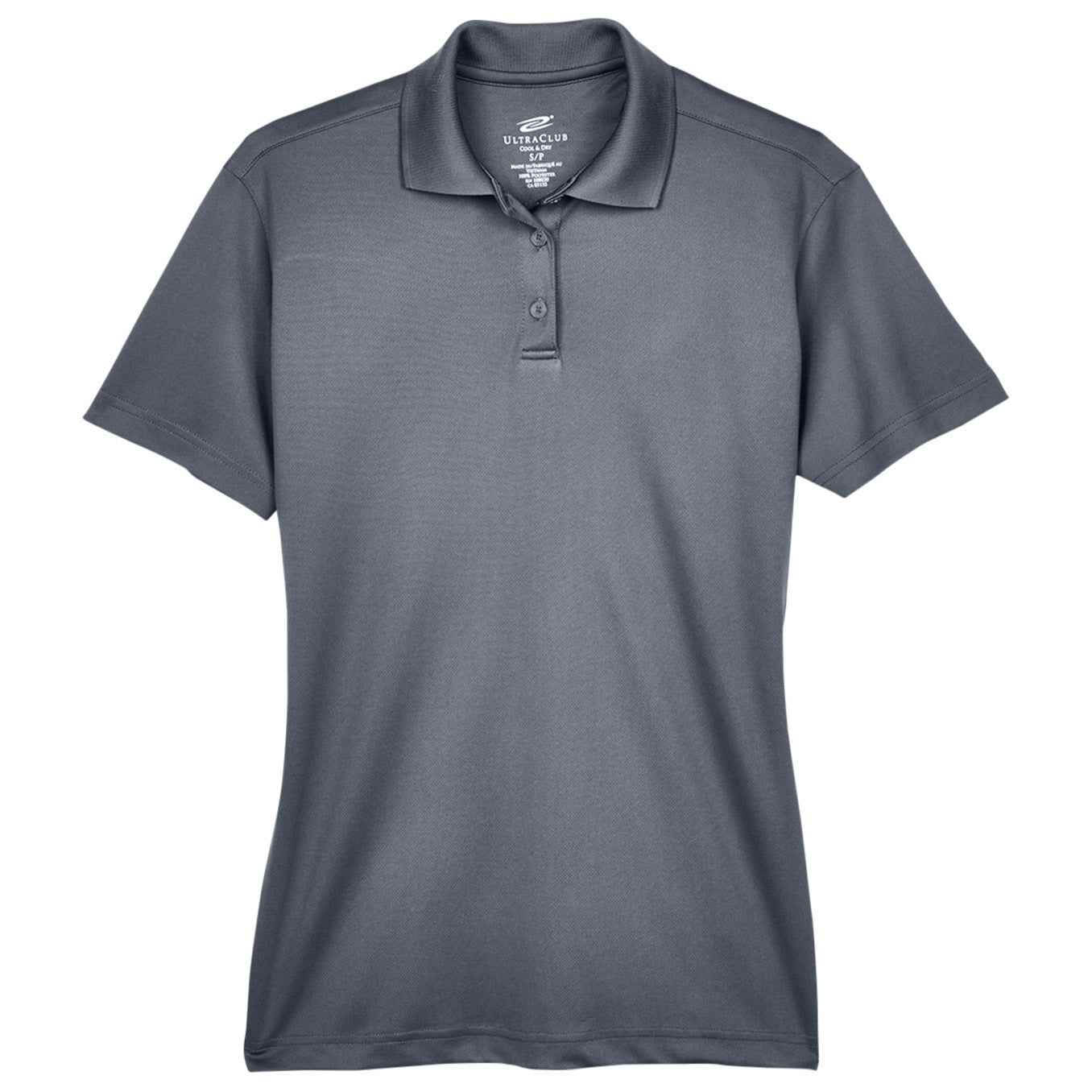 Black Polo Shirt - UltraClub - Moisture-Wicking