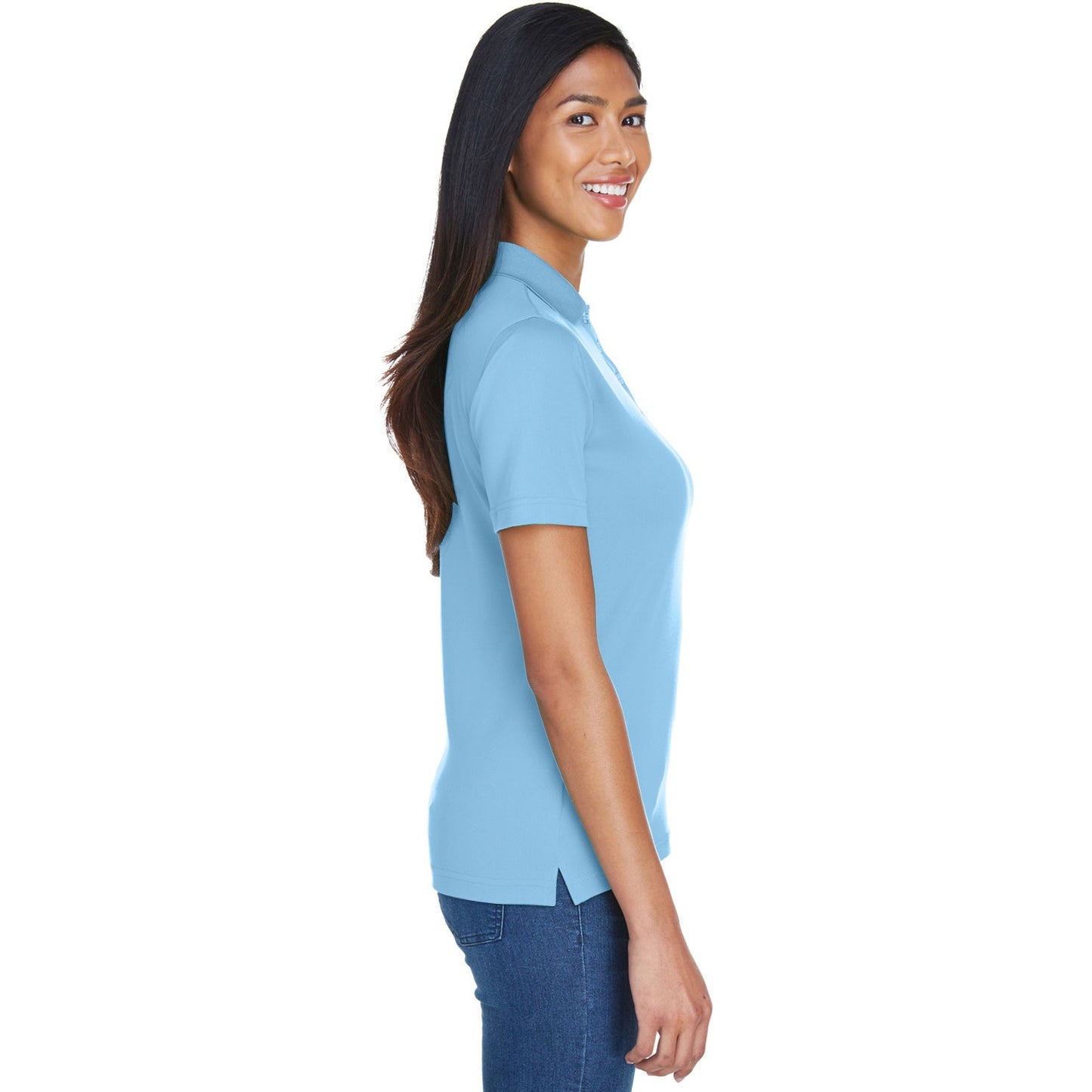 Black Polo Shirt - UltraClub - Moisture-Wicking