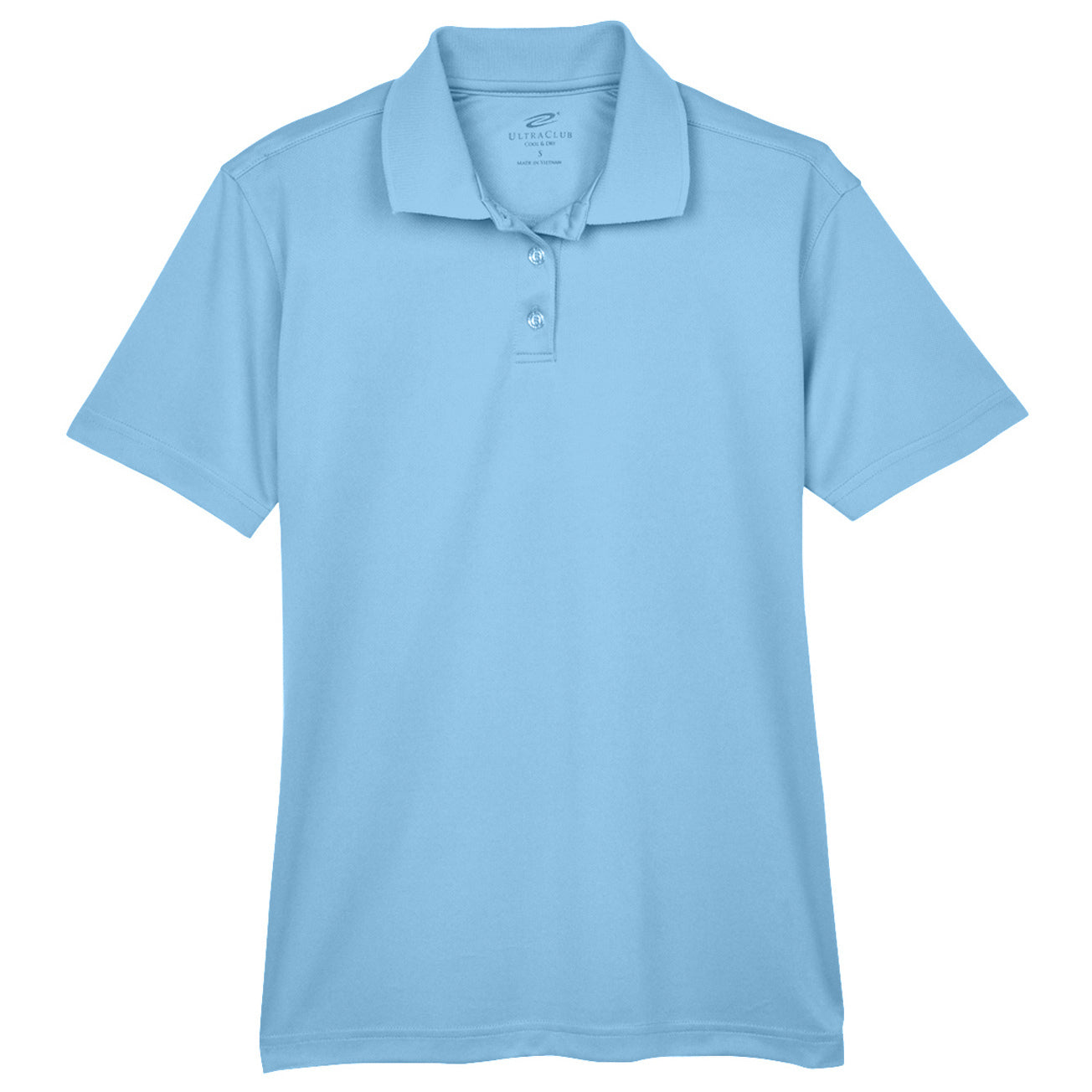 Black Polo Shirt - UltraClub - Moisture-Wicking