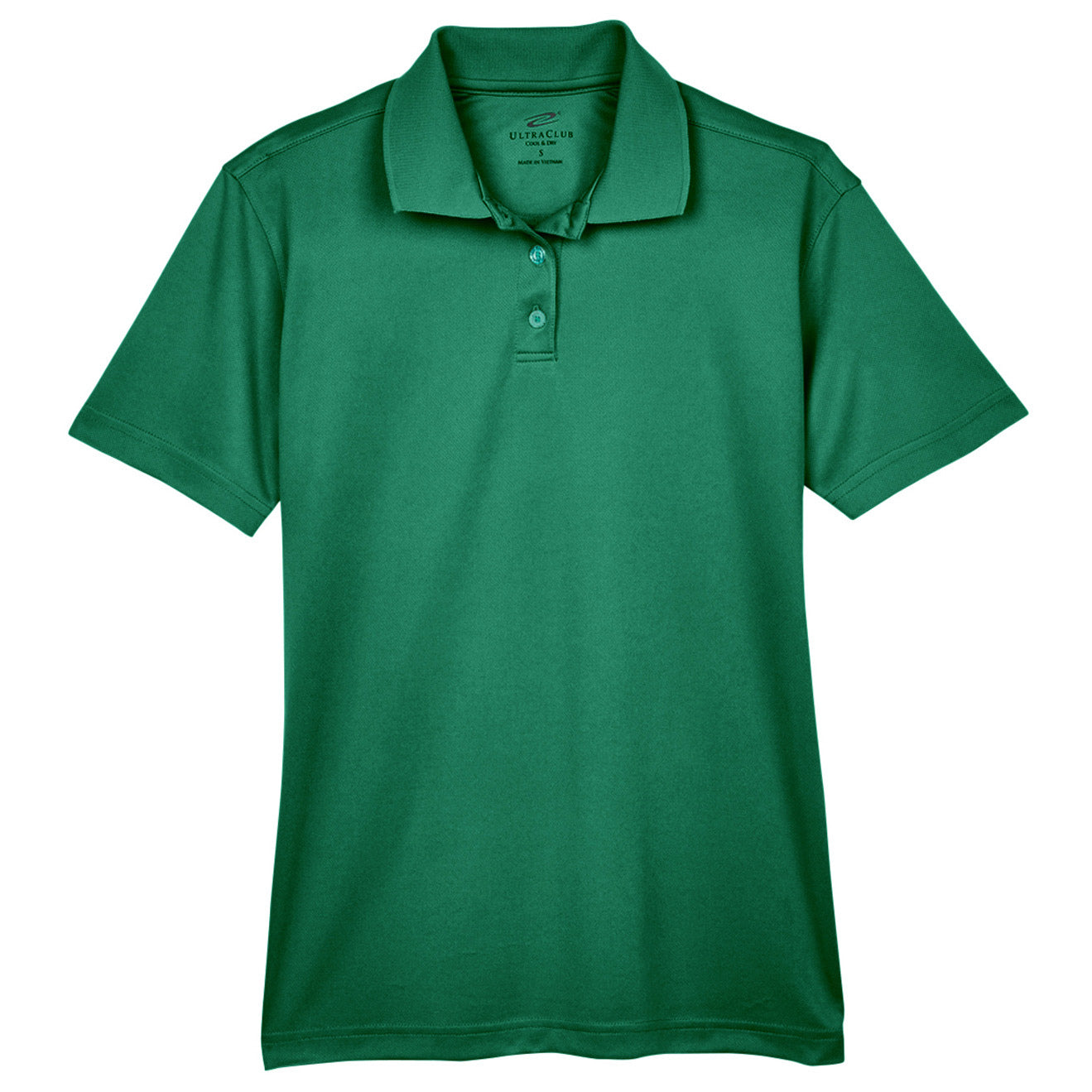 Black Polo Shirt - UltraClub - Moisture-Wicking