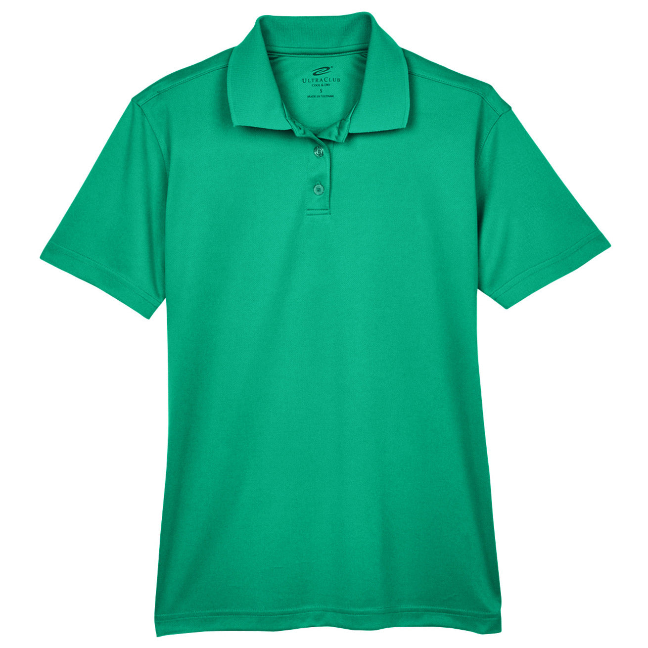 Black Polo Shirt - UltraClub - Moisture-Wicking