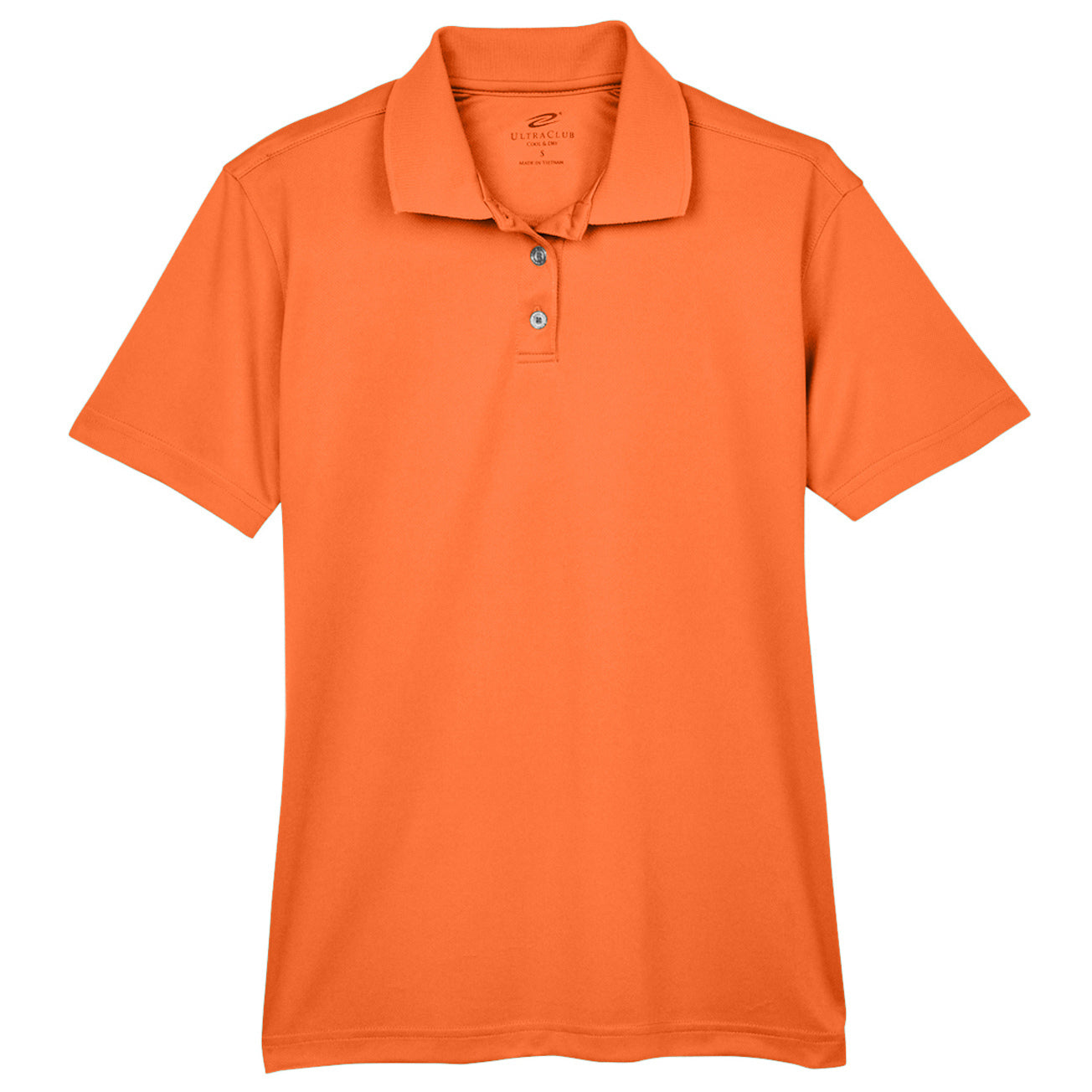 Black Polo Shirt - UltraClub - Moisture-Wicking