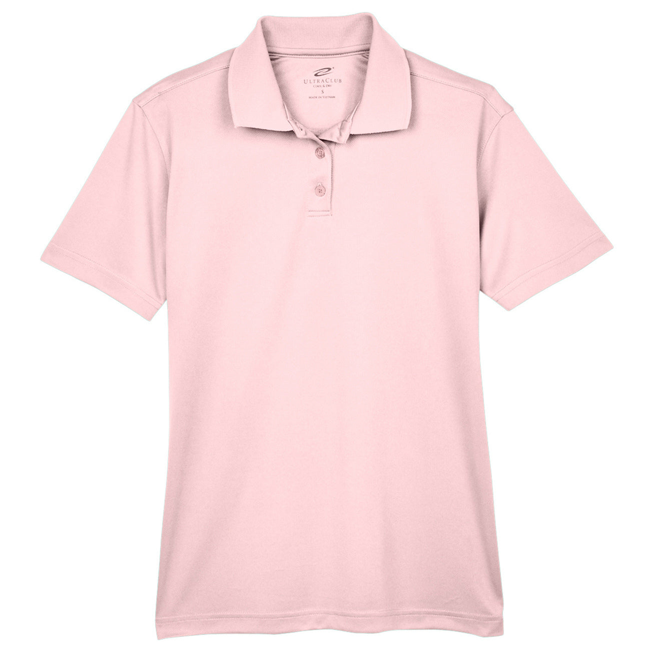 Black Polo Shirt - UltraClub - Moisture-Wicking