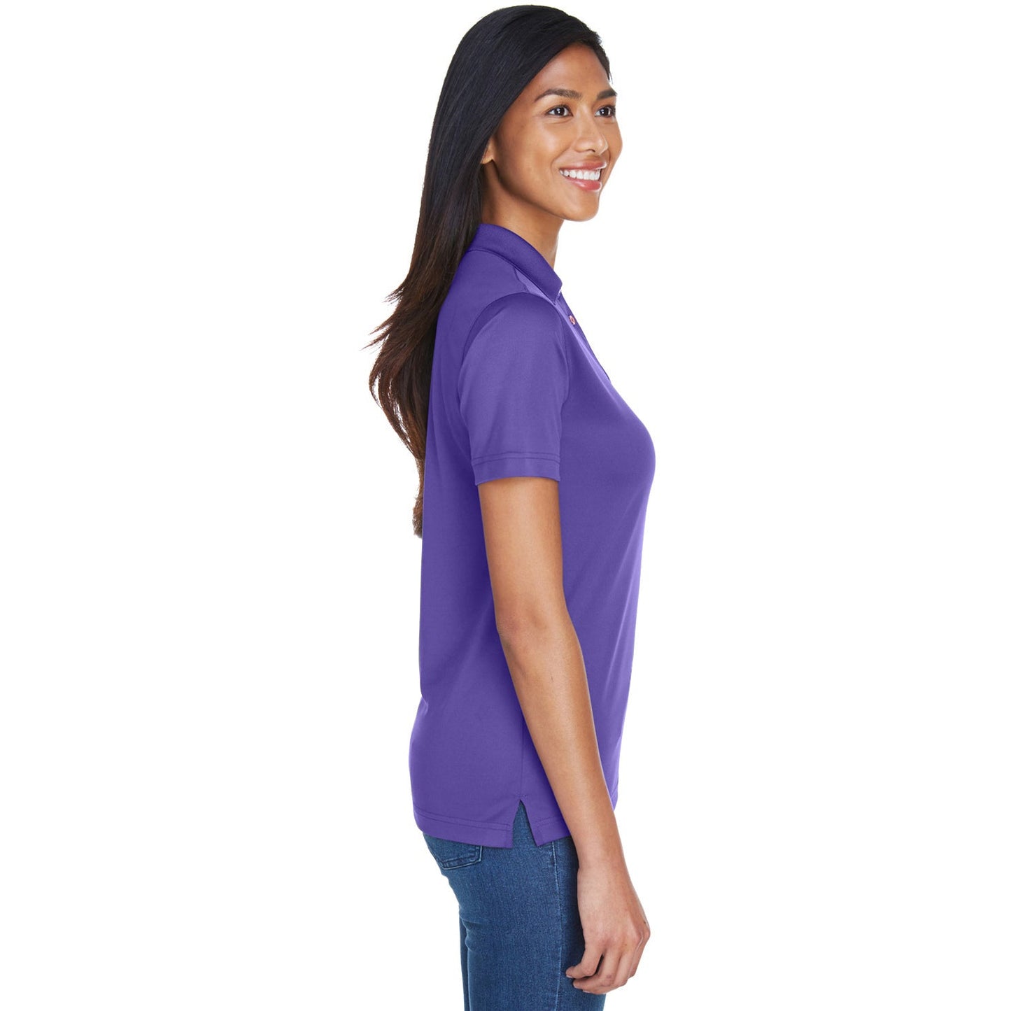 Black Polo Shirt - UltraClub - Moisture-Wicking