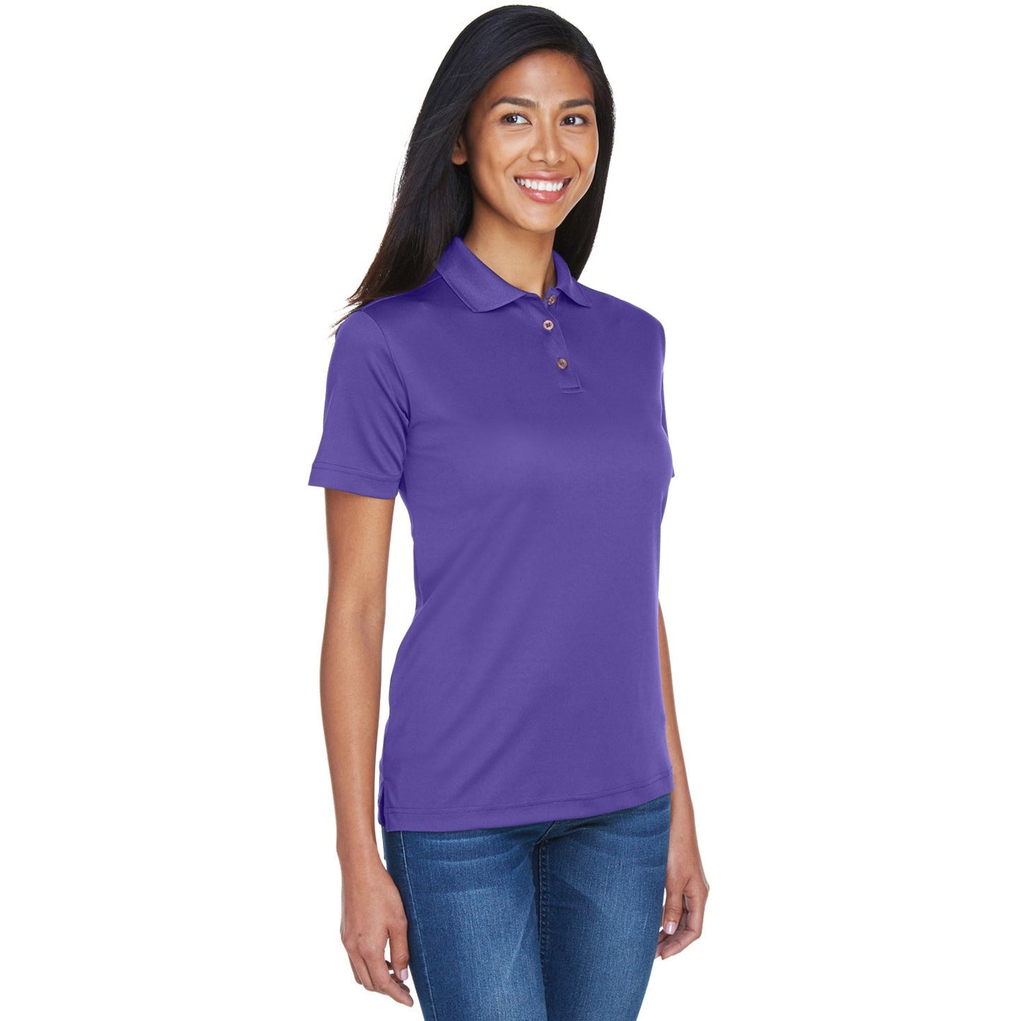 Black Polo Shirt - UltraClub - Moisture-Wicking