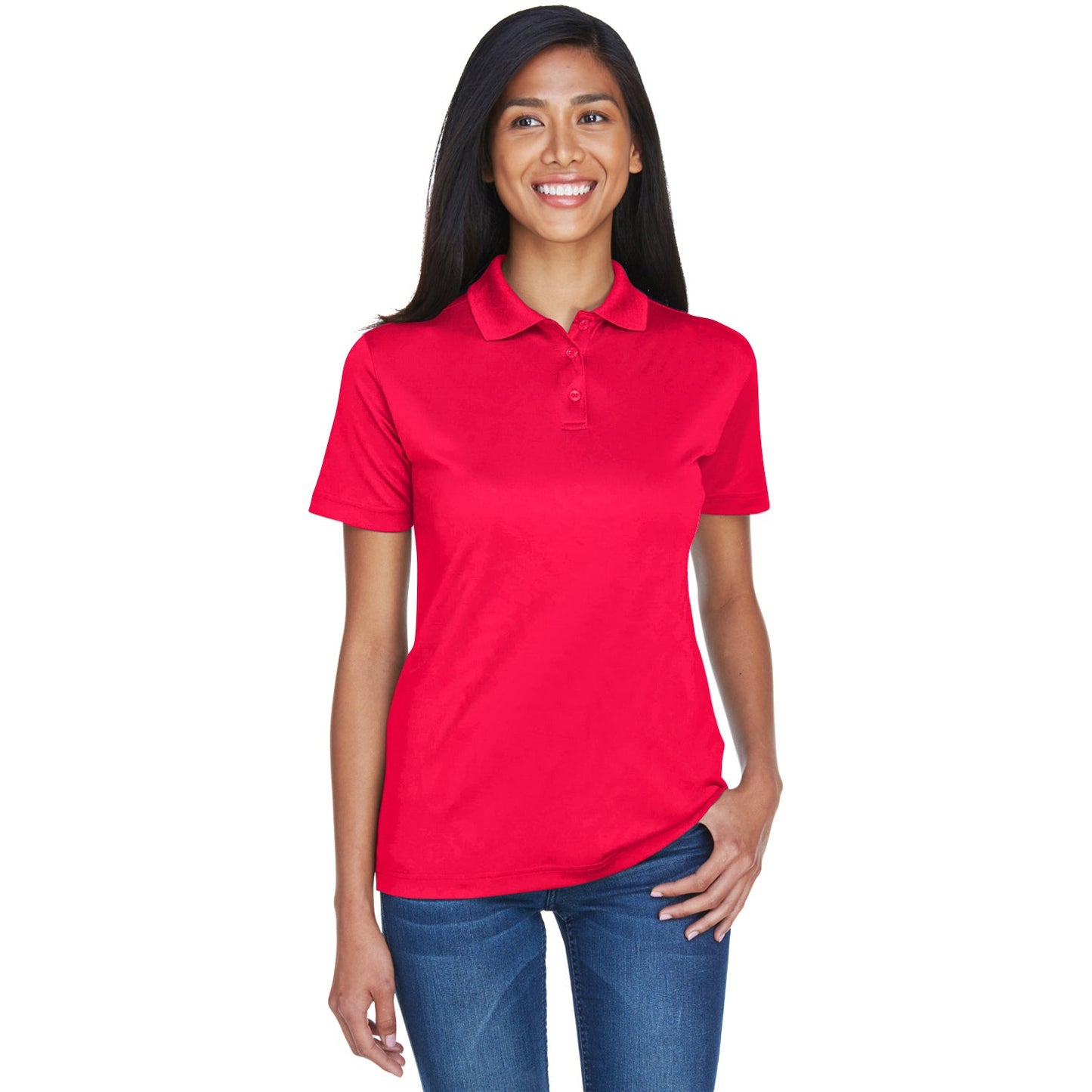 Black Polo Shirt - UltraClub - Moisture-Wicking