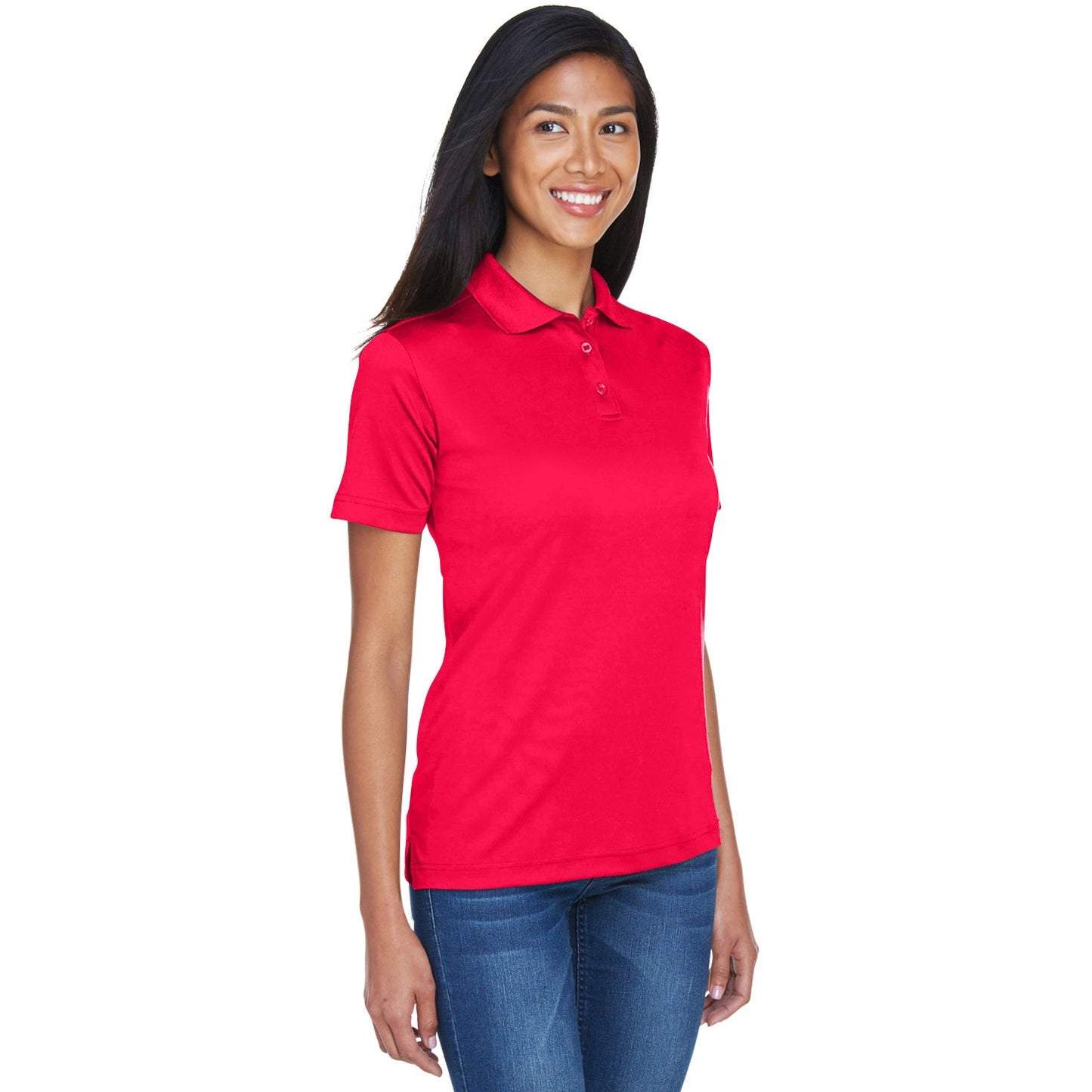 Black Polo Shirt - UltraClub - Moisture-Wicking