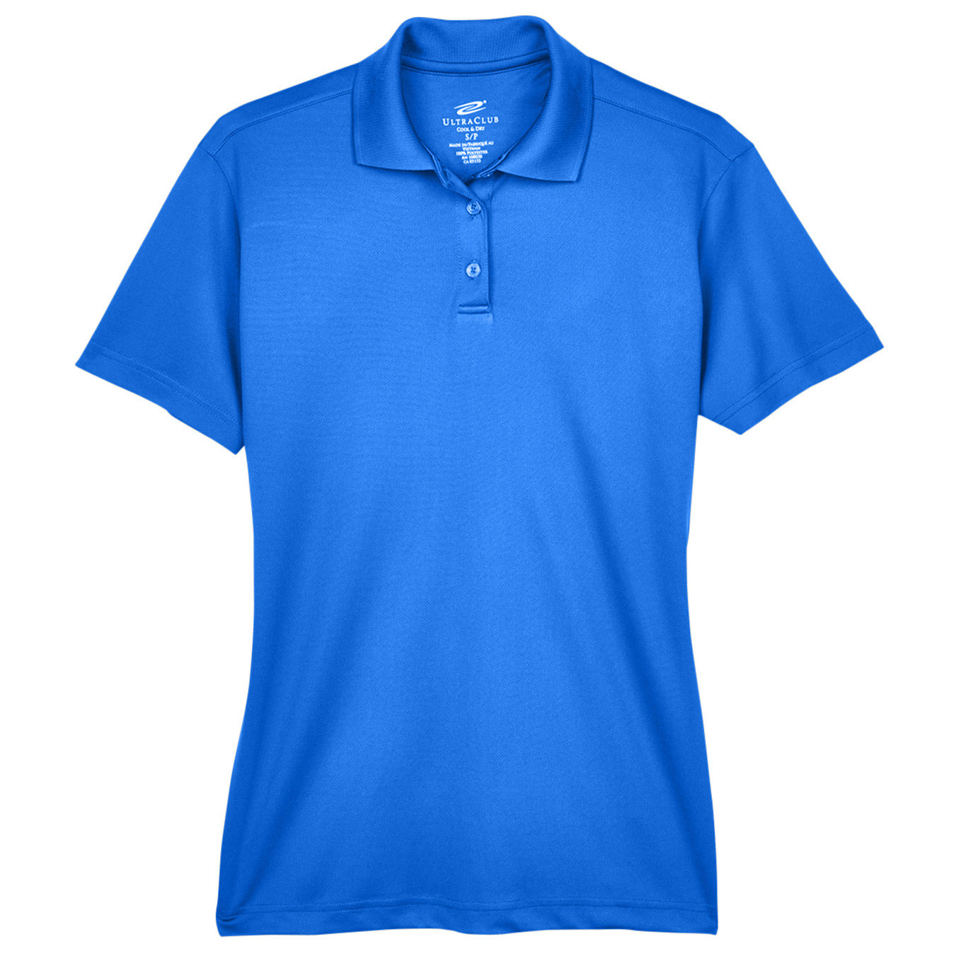 Black Polo Shirt - UltraClub - Moisture-Wicking