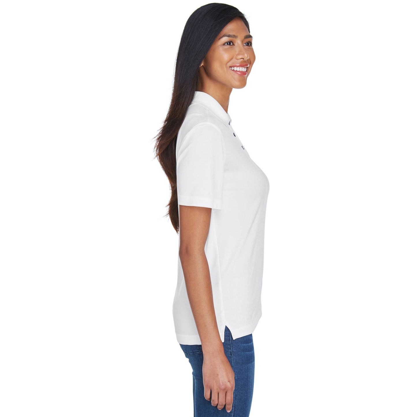Black Polo Shirt - UltraClub - Moisture-Wicking