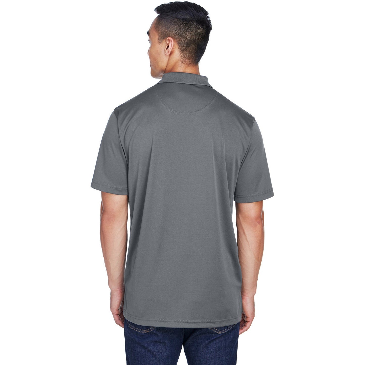 Black Polo Shirt - UltraClub - Moisture-Wicking Fabric