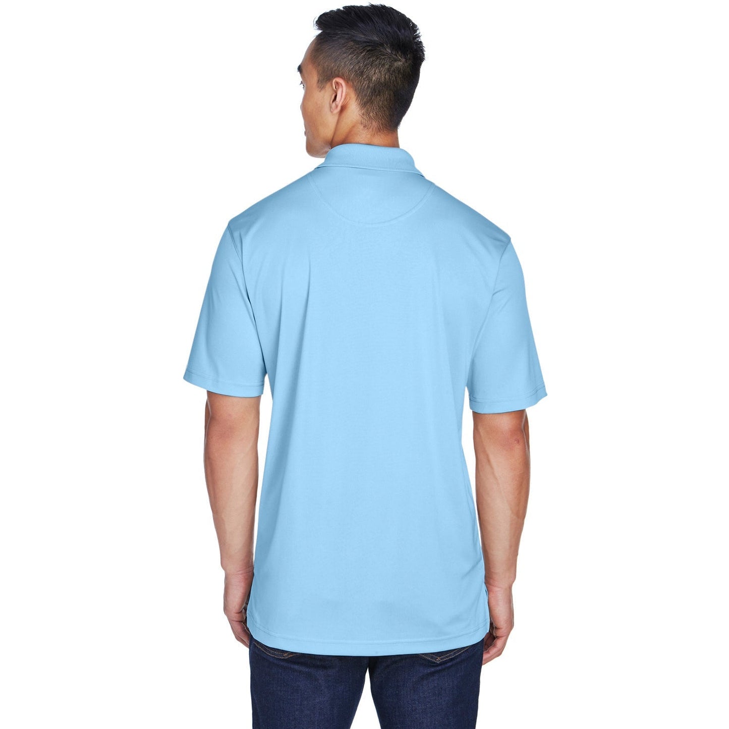 Black Polo Shirt - UltraClub - Moisture-Wicking Fabric
