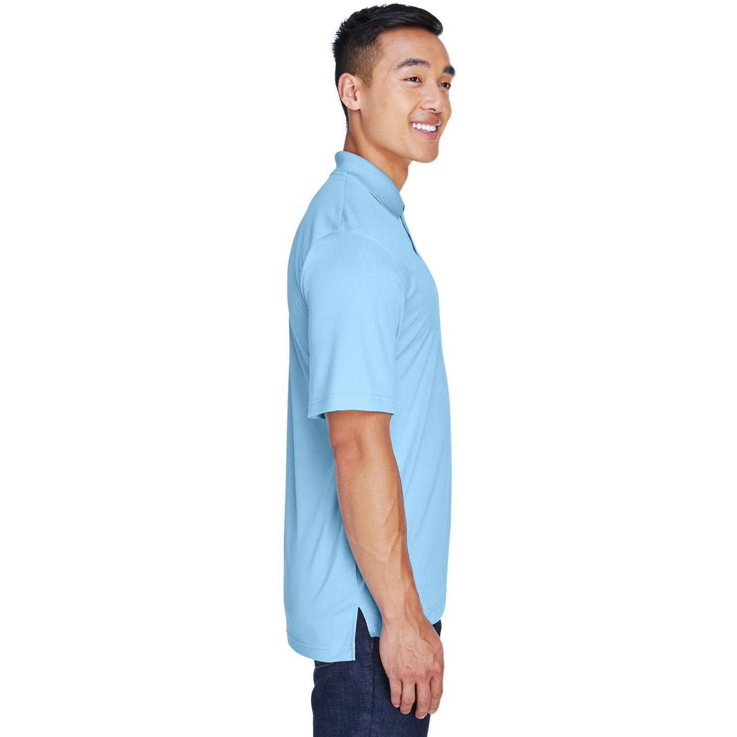 Black Polo Shirt - UltraClub - Moisture-Wicking Fabric