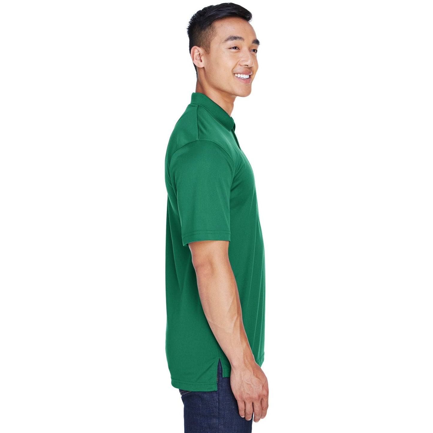 Black Polo Shirt - UltraClub - Moisture-Wicking Fabric