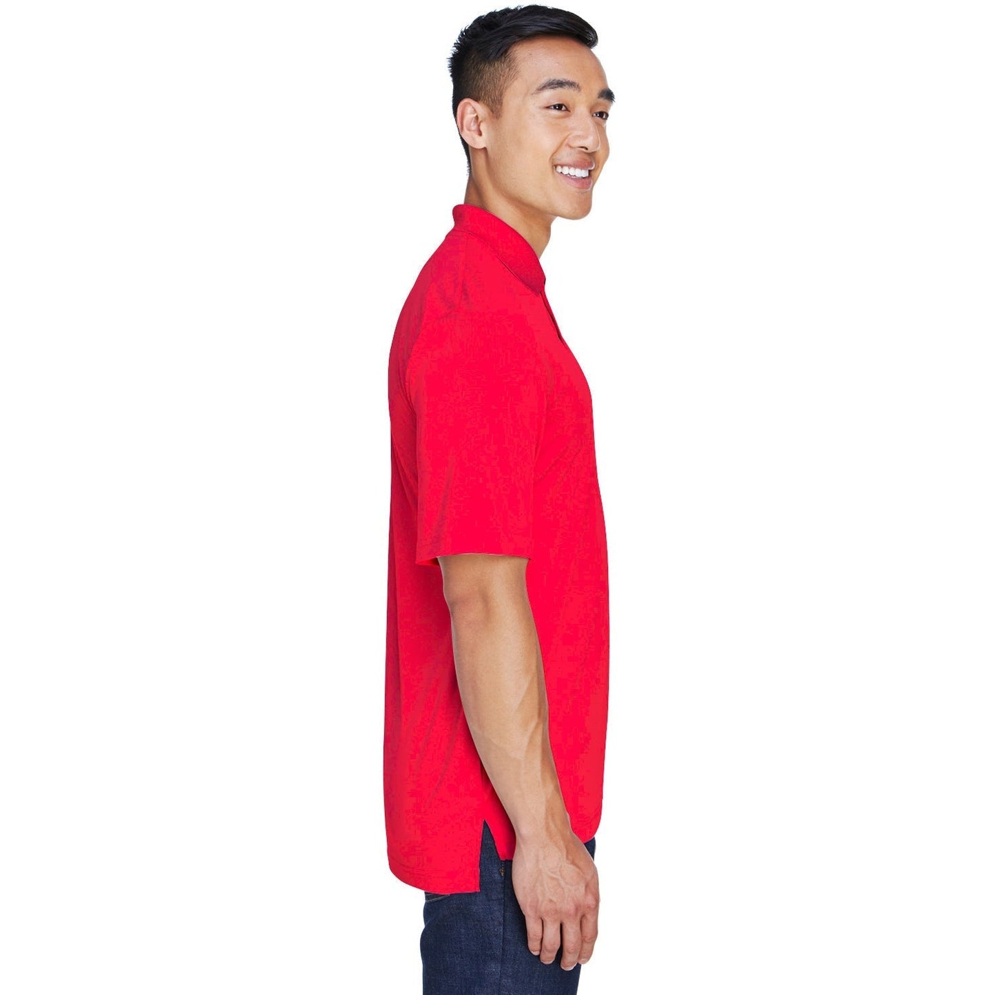 Black Polo Shirt - UltraClub - Moisture-Wicking Fabric