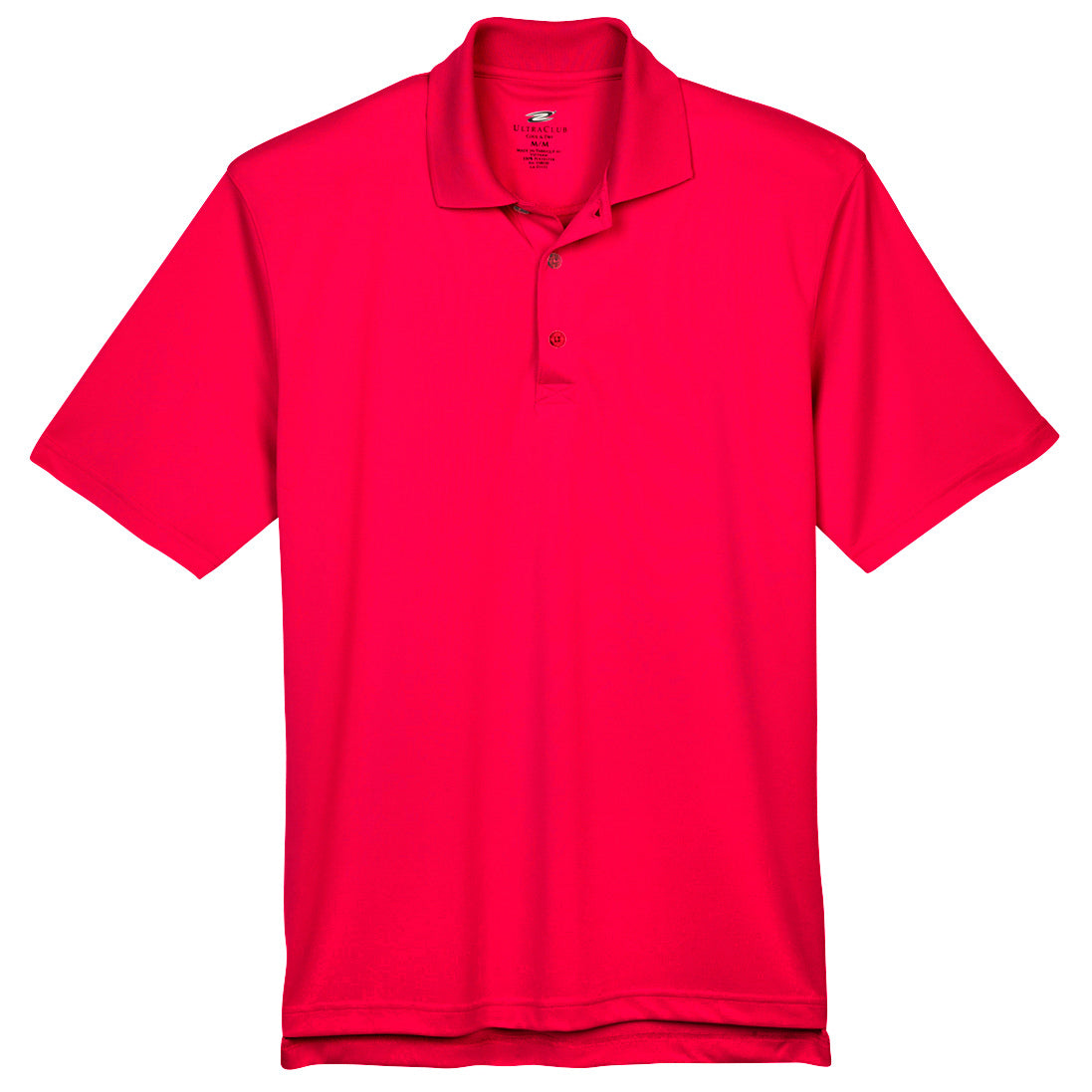 Black Polo Shirt - UltraClub - Moisture-Wicking Fabric