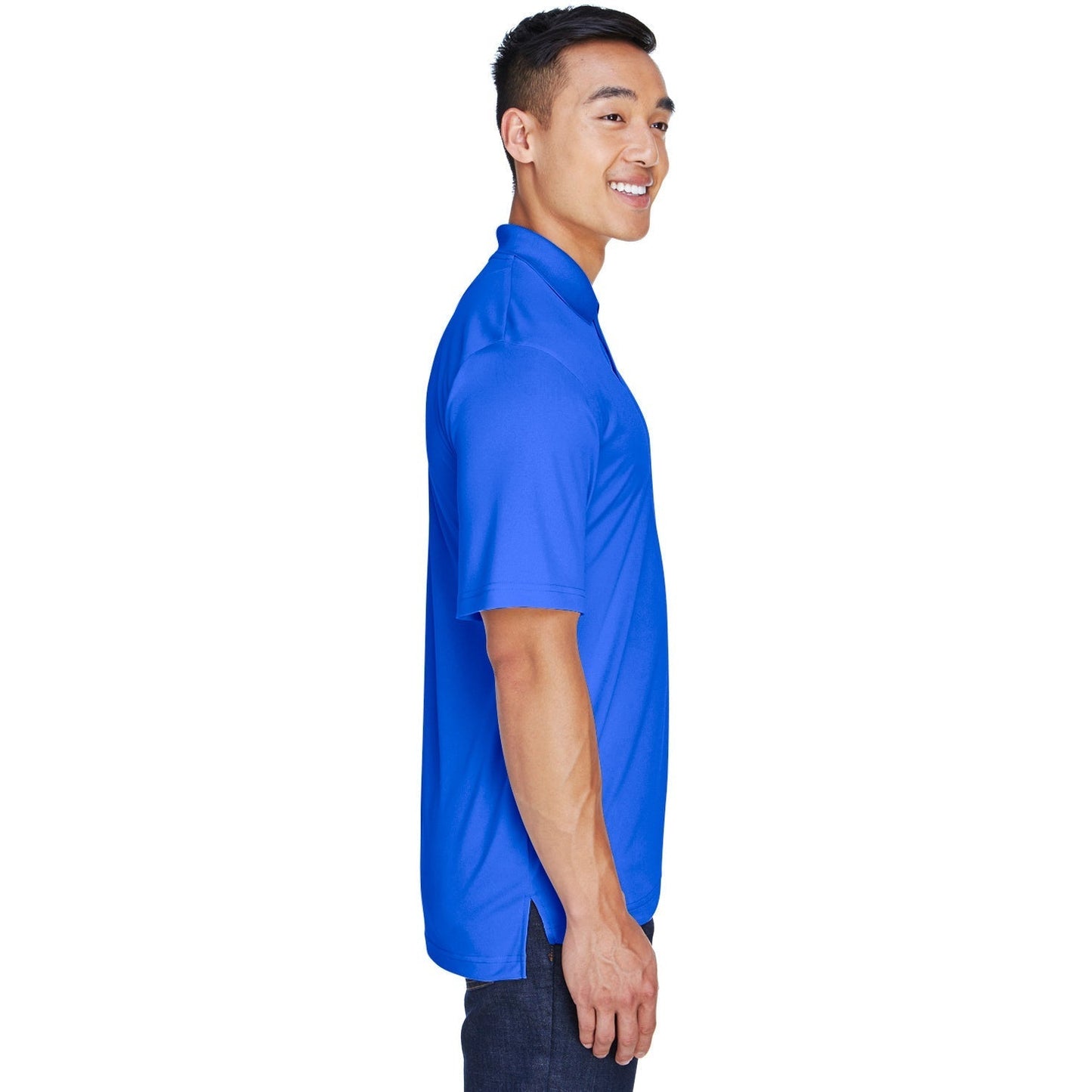 Black Polo Shirt - UltraClub - Moisture-Wicking Fabric
