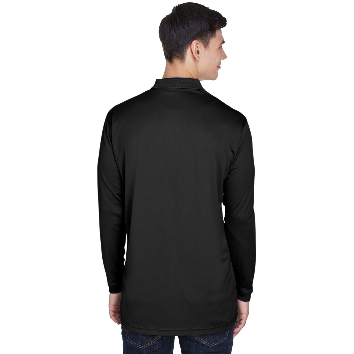 Black Polo Shirt - UltraClub - Moisture-Wicking