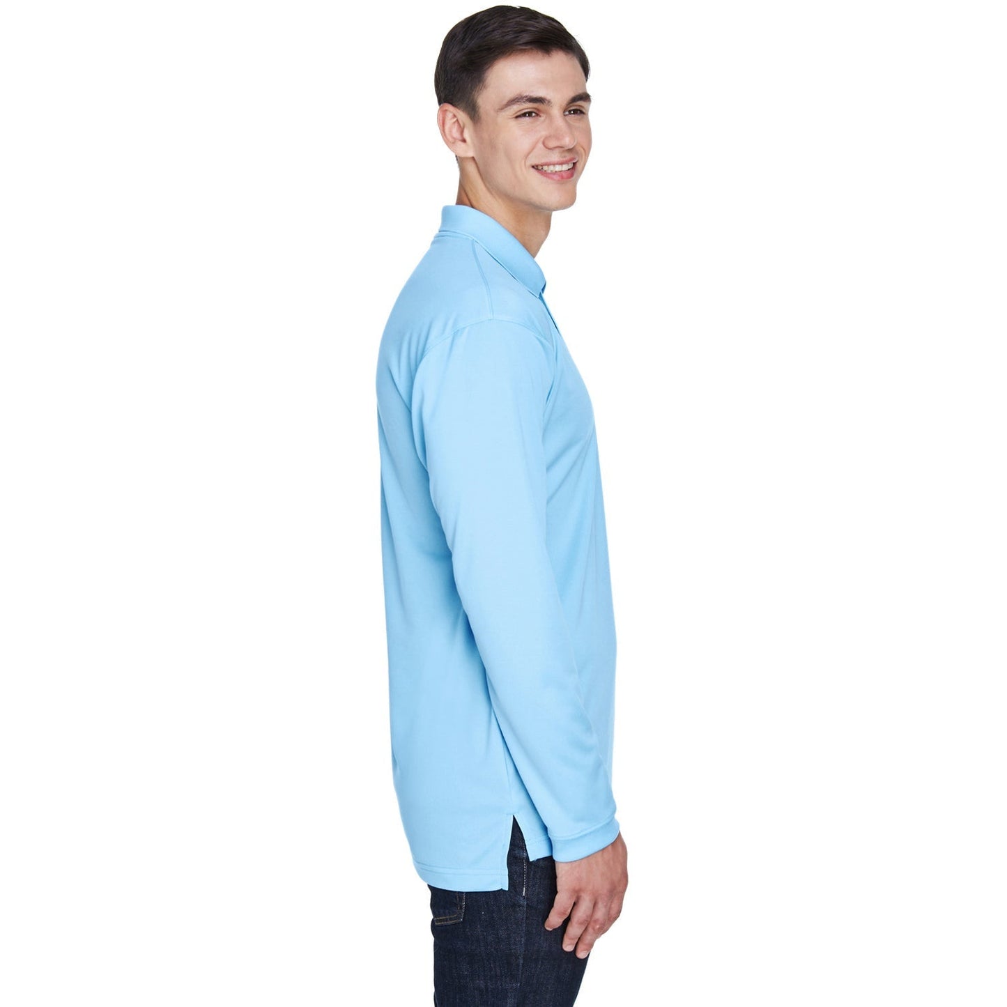 Black Polo Shirt - UltraClub - Moisture-Wicking