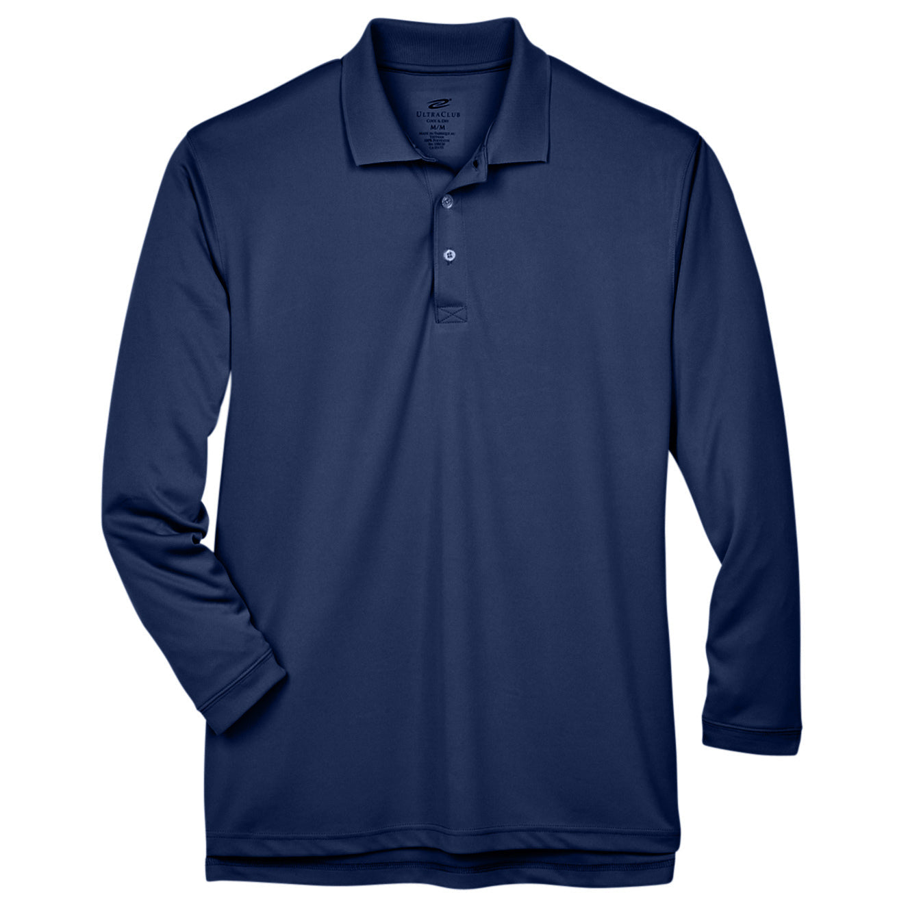 Black Polo Shirt - UltraClub - Moisture-Wicking