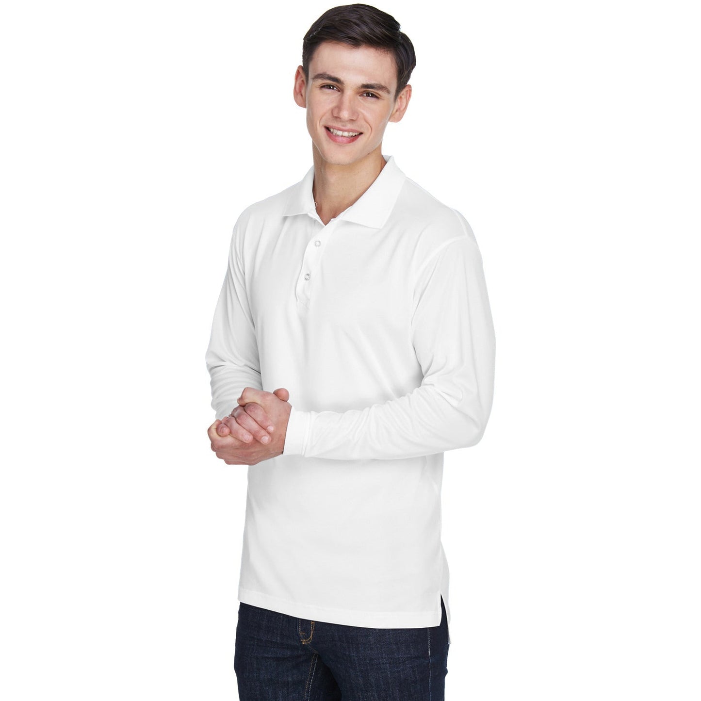 Black Polo Shirt - UltraClub - Moisture-Wicking