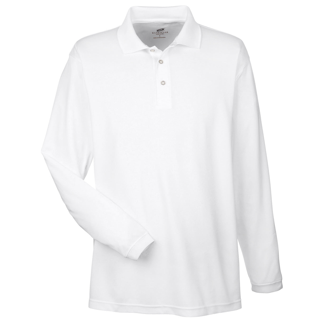 Black Polo Shirt - UltraClub - Moisture-Wicking