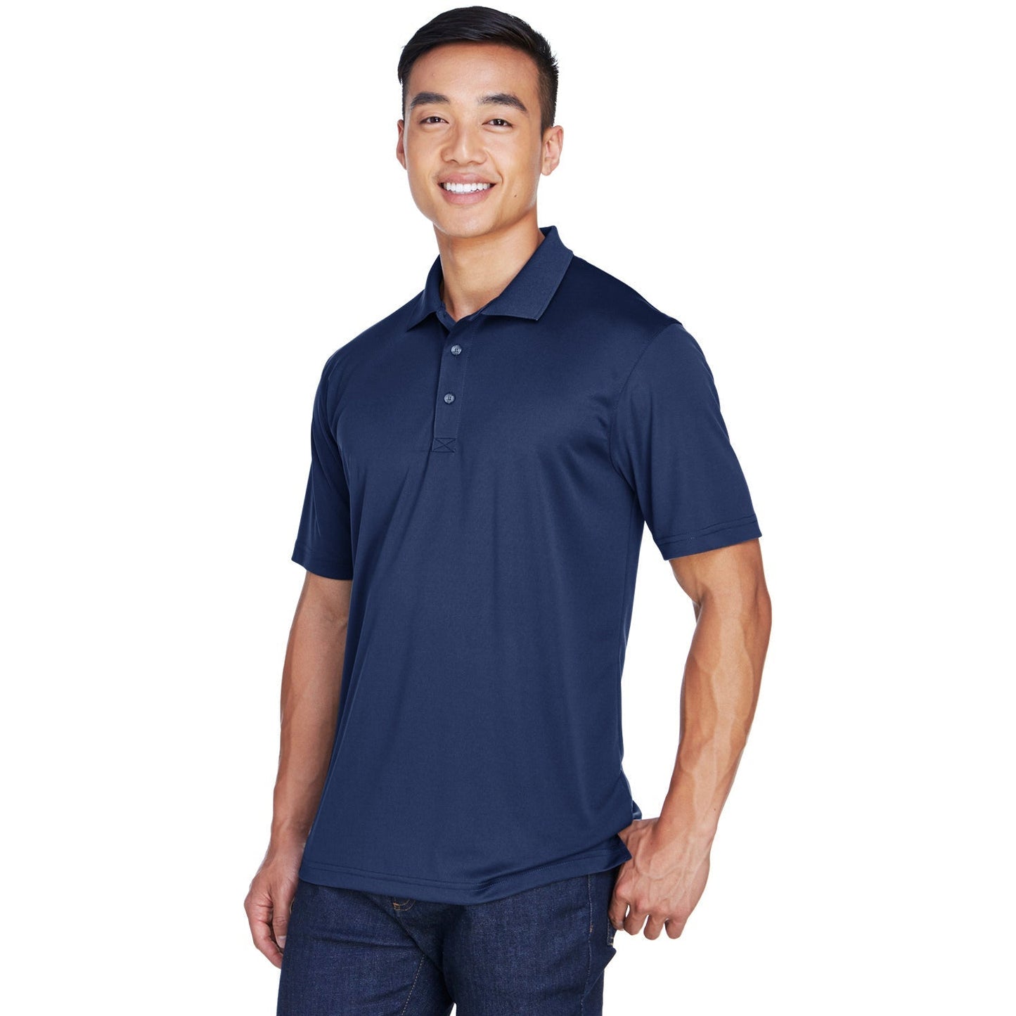 Black Polo Shirt - UltraClub - Cool & Dry Fabric