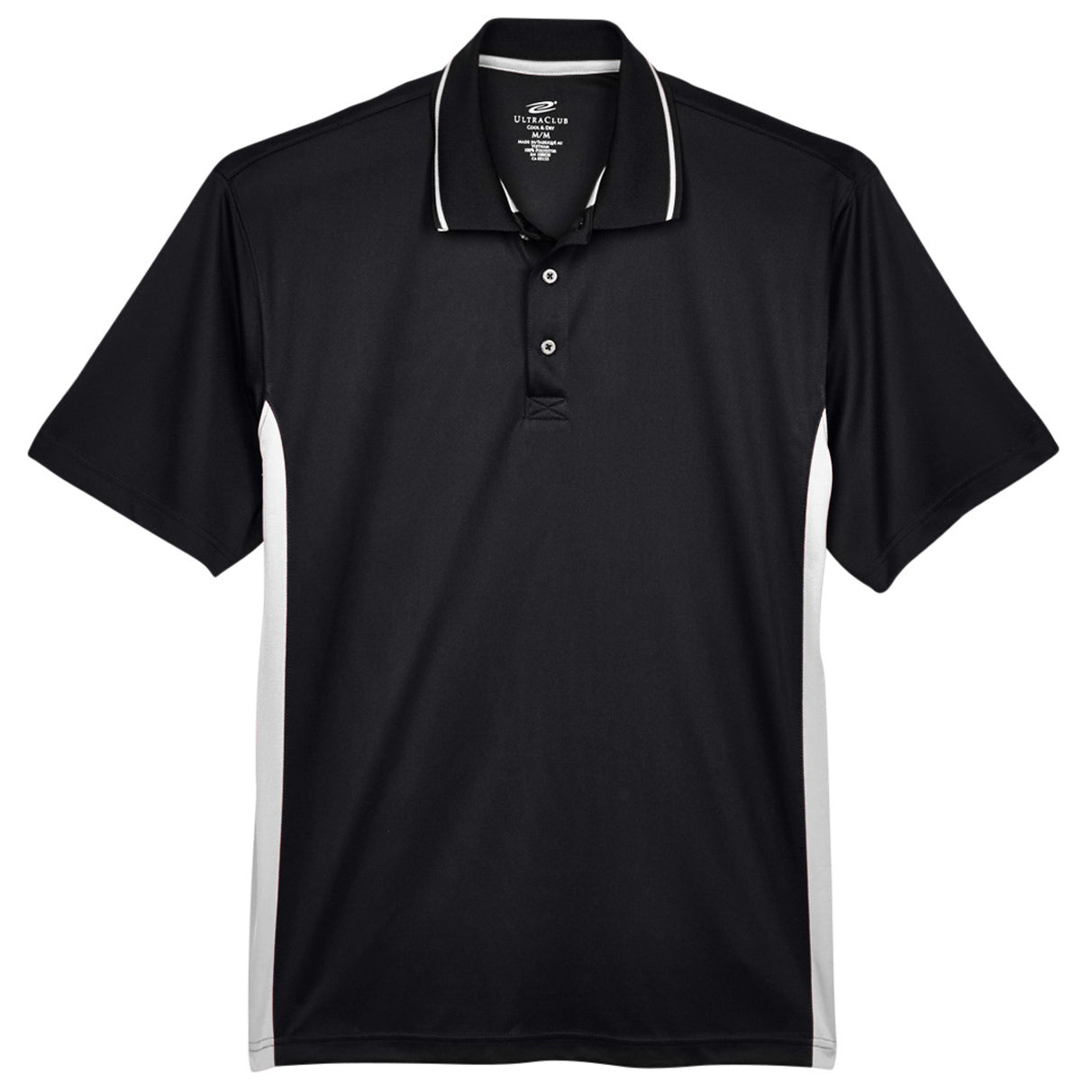 Black/Red Polo Shirt - UltraClub - Cool & Dry Design