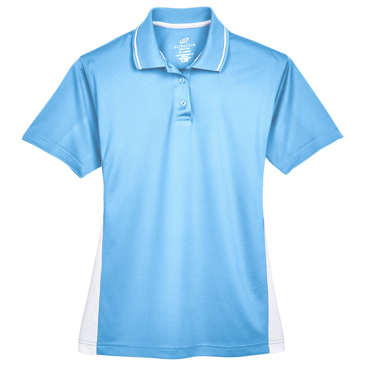 Black/Red Polo Shirt - UltraClub - Moisture-Wicking