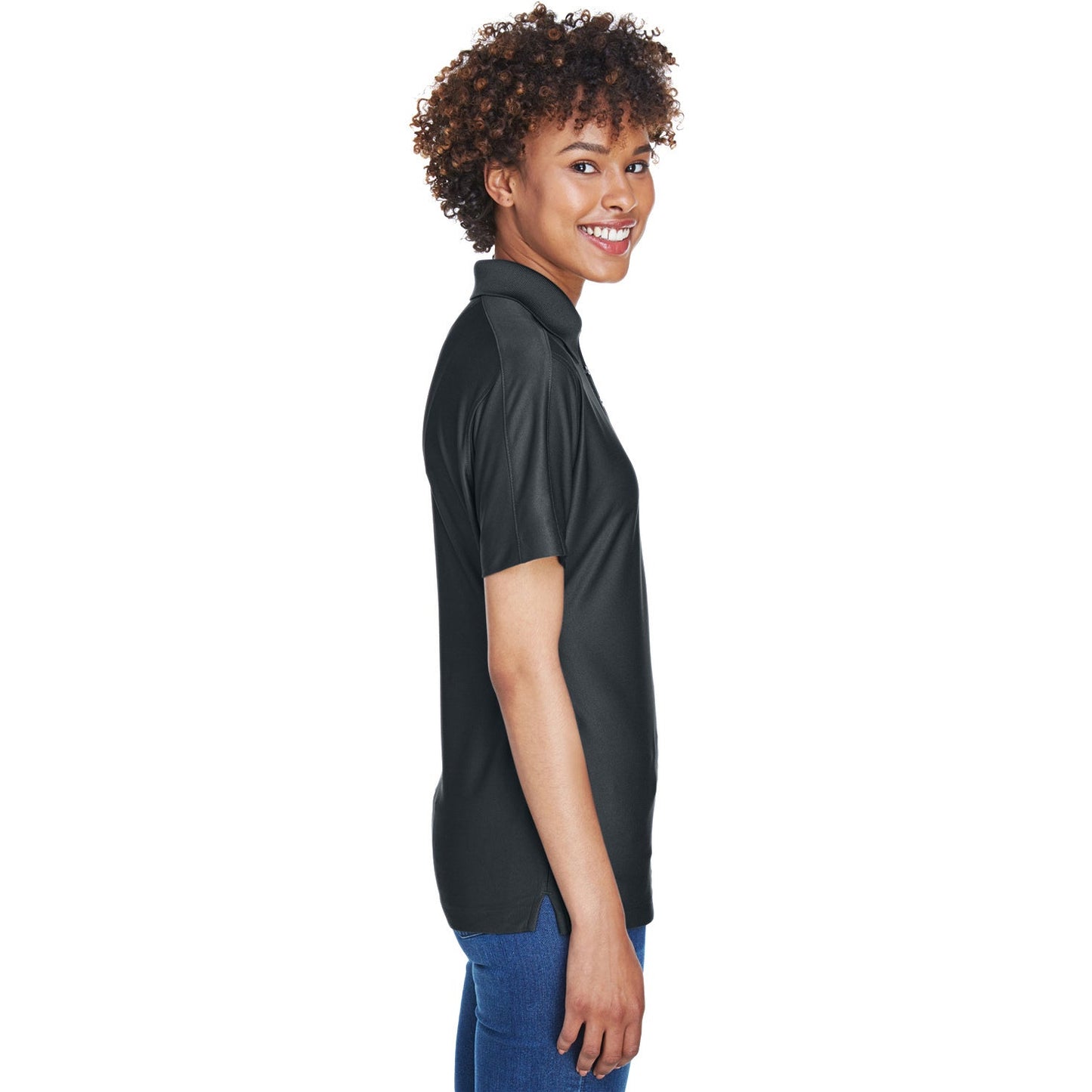 Black Polo Shirt - UltraClub - Cool & Dry Fabric