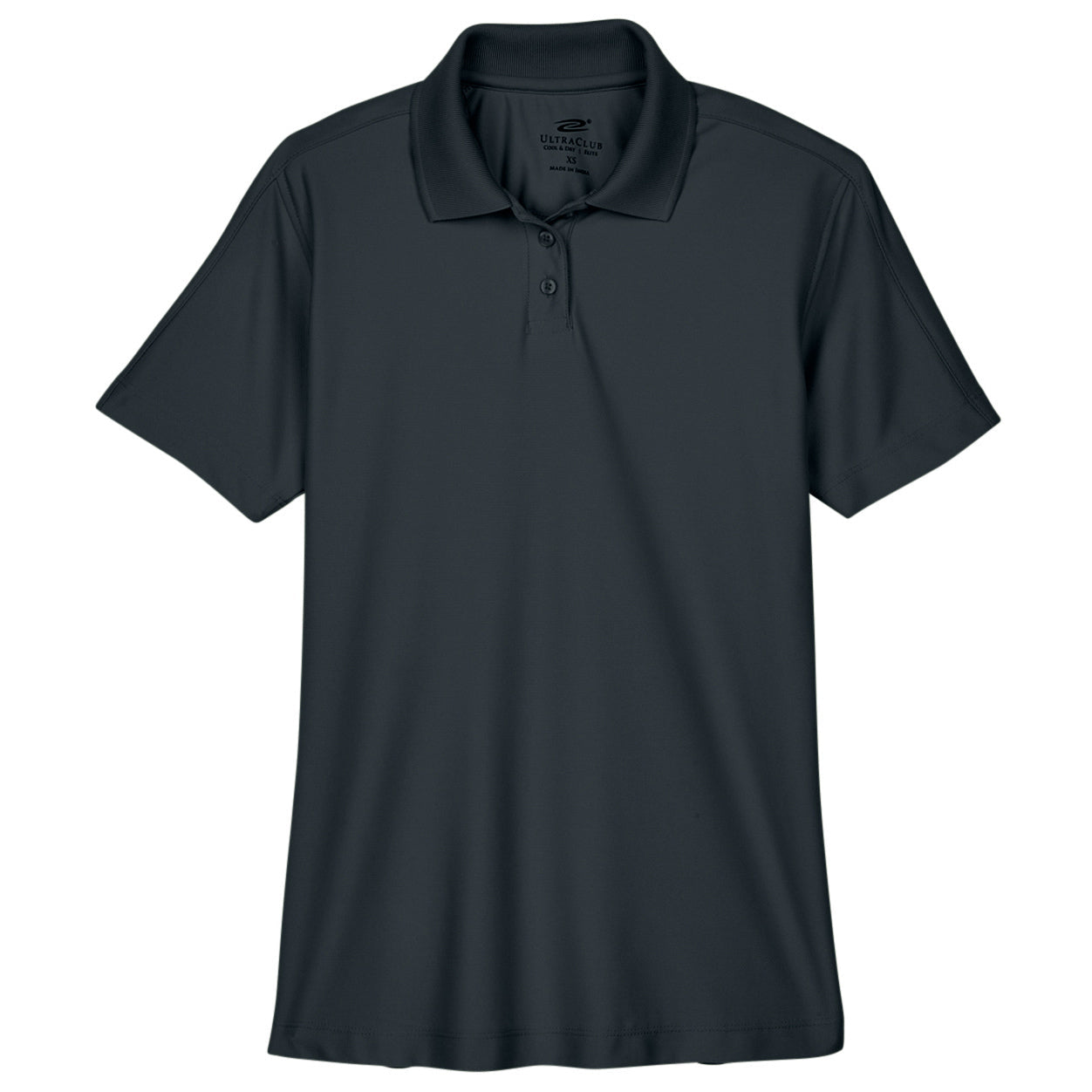 Black Polo Shirt - UltraClub - Cool & Dry Fabric