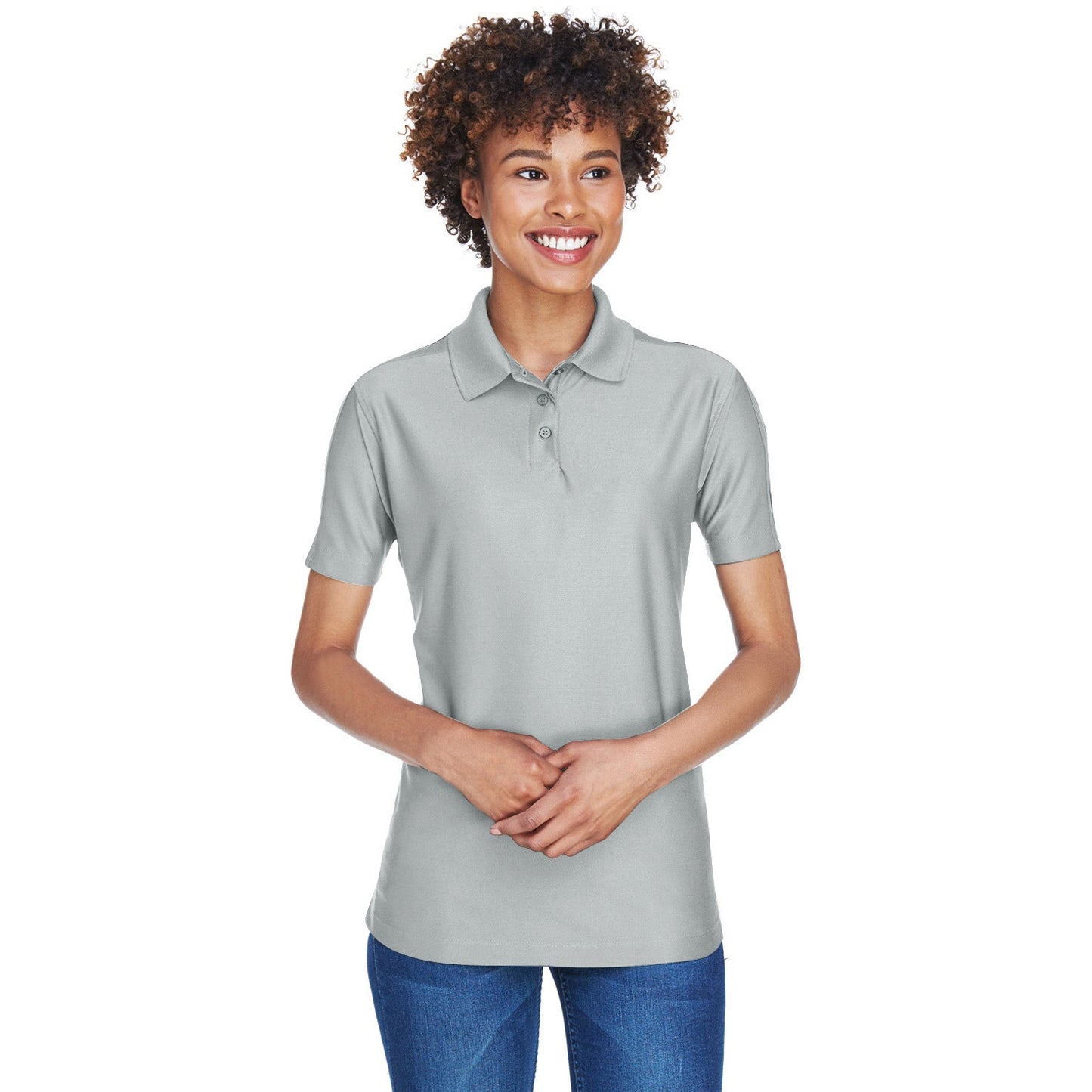 Black Polo Shirt - UltraClub - Cool & Dry Fabric