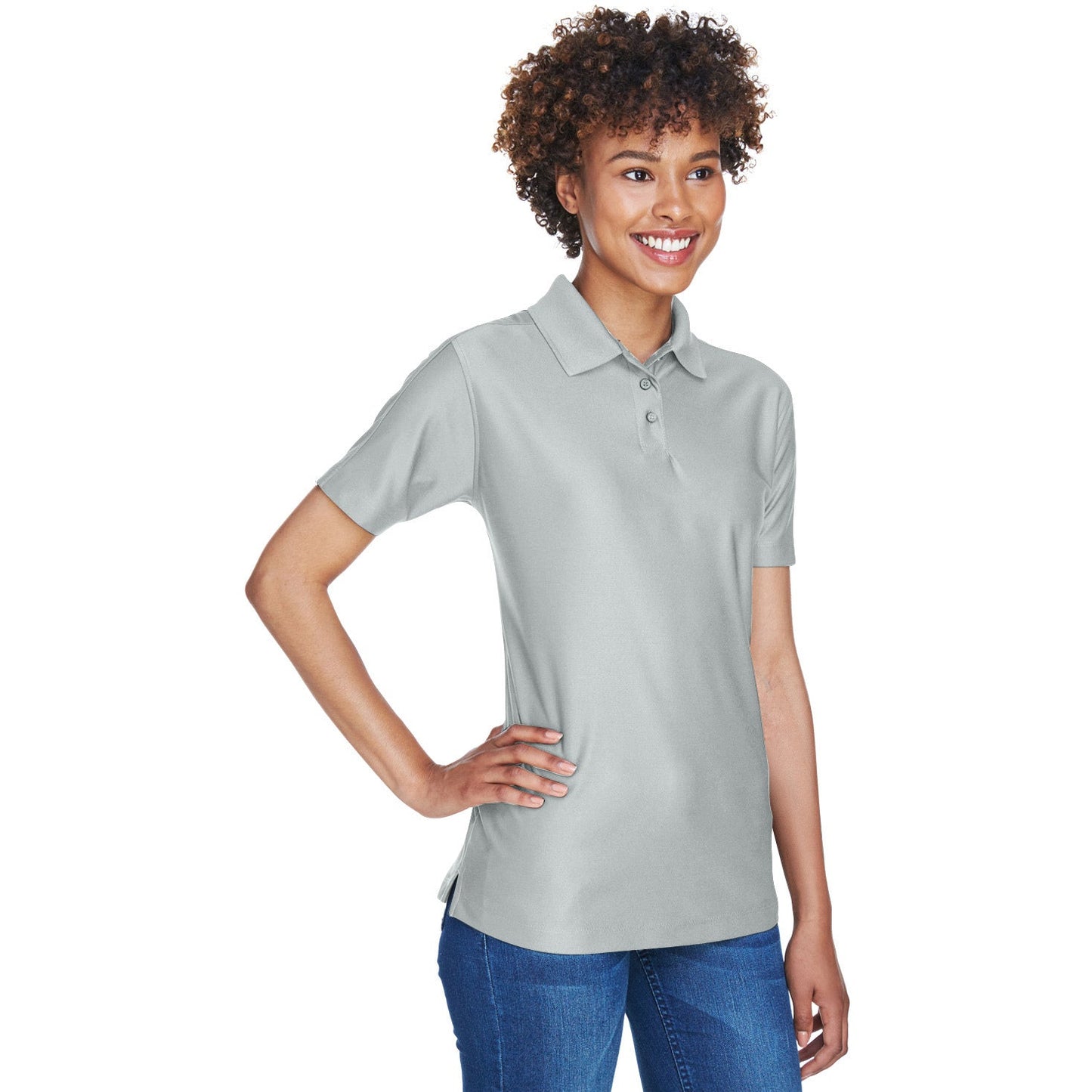Black Polo Shirt - UltraClub - Cool & Dry Fabric