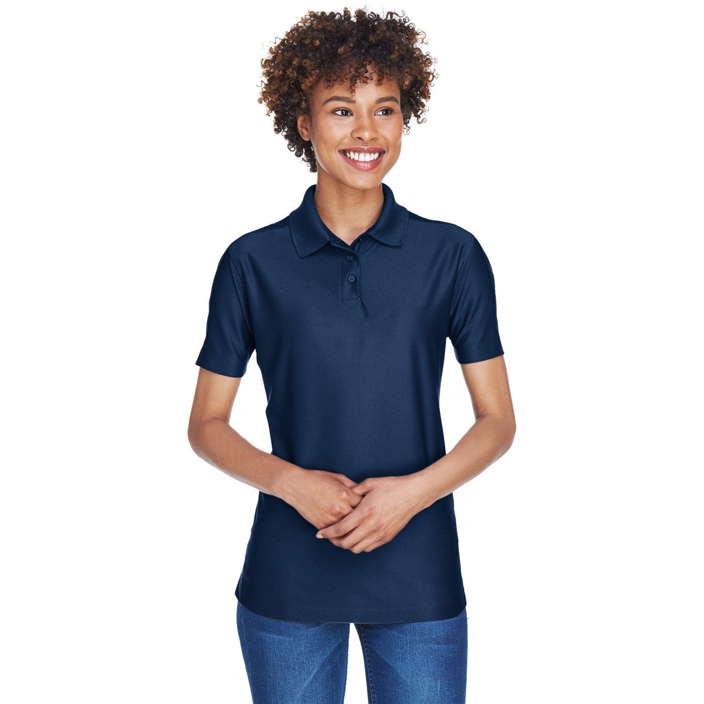 Black Polo Shirt - UltraClub - Cool & Dry Fabric
