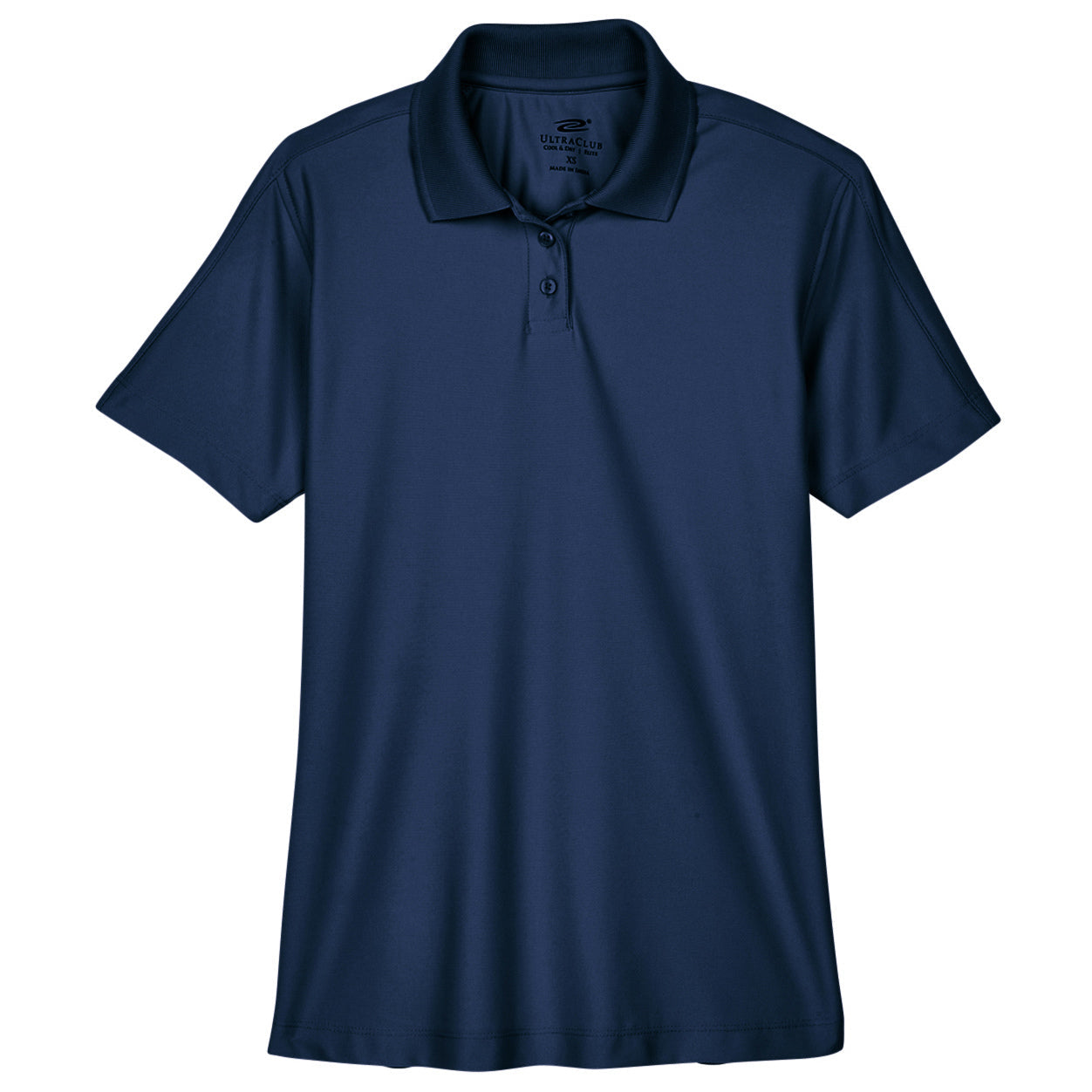 Black Polo Shirt - UltraClub - Cool & Dry Fabric