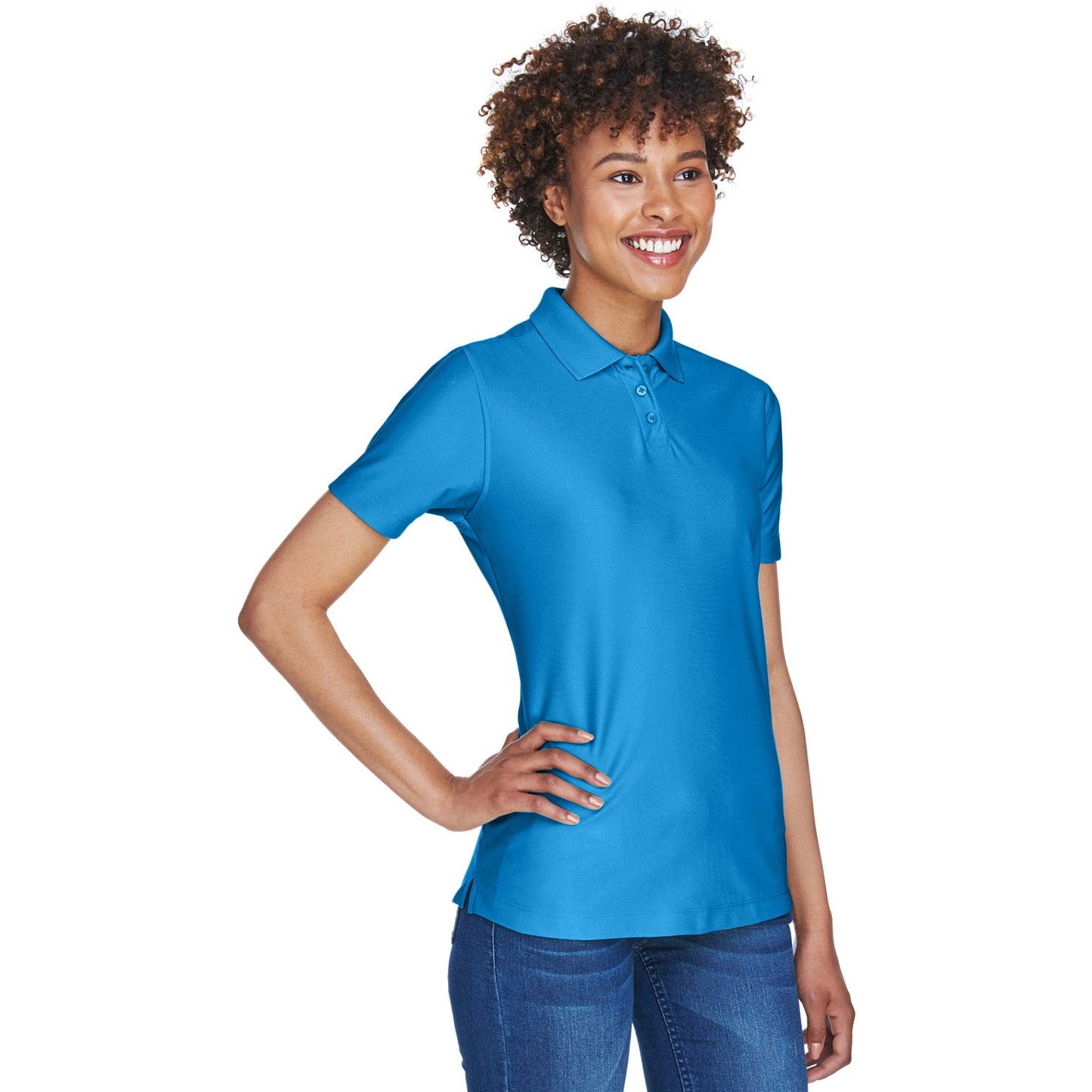 Black Polo Shirt - UltraClub - Cool & Dry Fabric