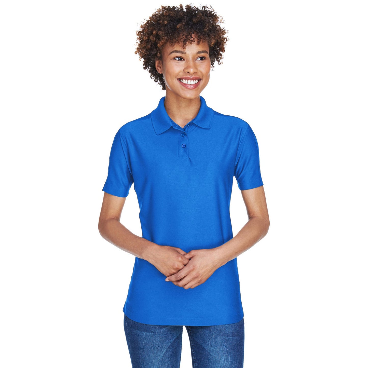 Black Polo Shirt - UltraClub - Cool & Dry Fabric