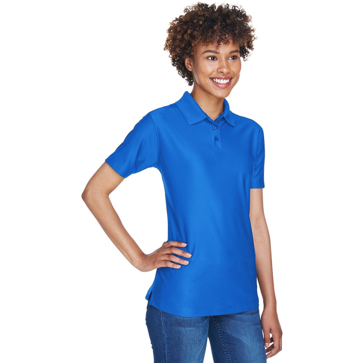 Black Polo Shirt - UltraClub - Cool & Dry Fabric