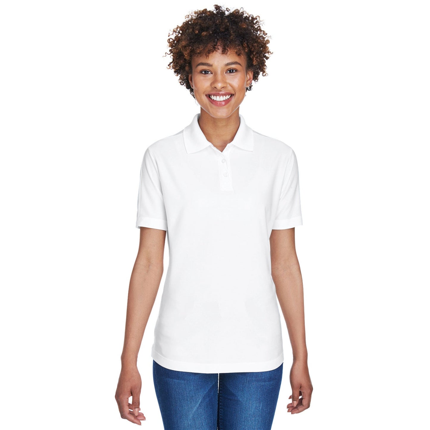 Black Polo Shirt - UltraClub - Cool & Dry Fabric
