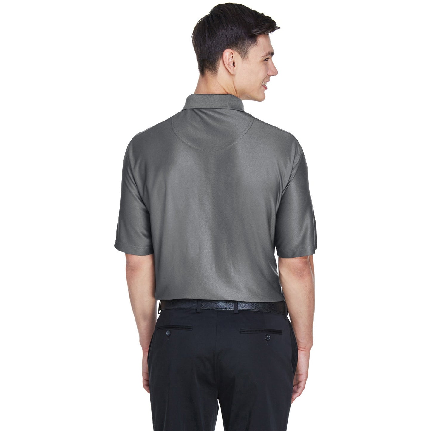 Black Polo Shirts - UltraClub - Moisture-Wicking Fabric