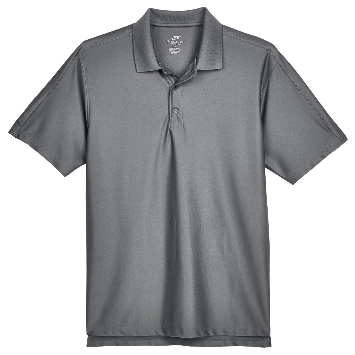 Black Polo Shirts - UltraClub - Moisture-Wicking Fabric
