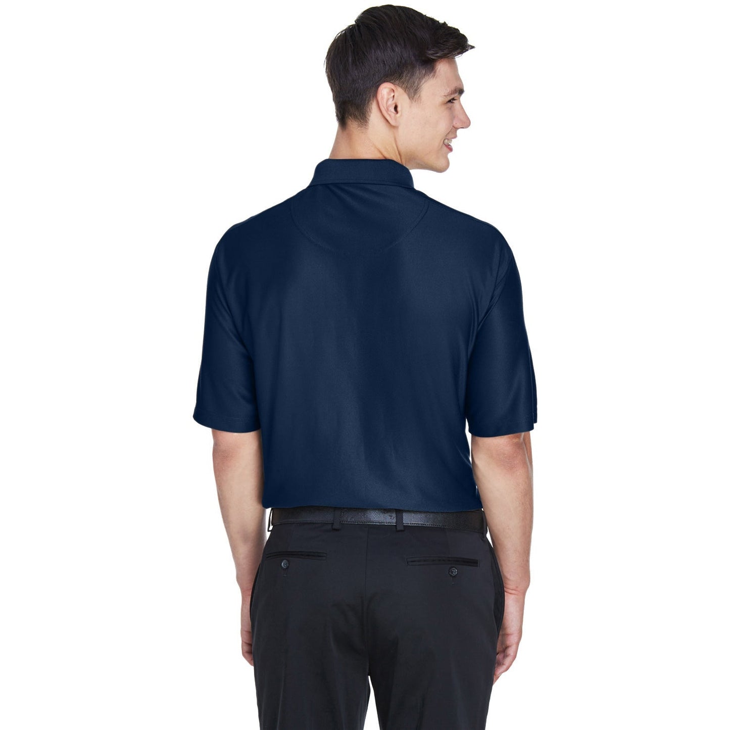Black Polo Shirts - UltraClub - Moisture-Wicking Fabric