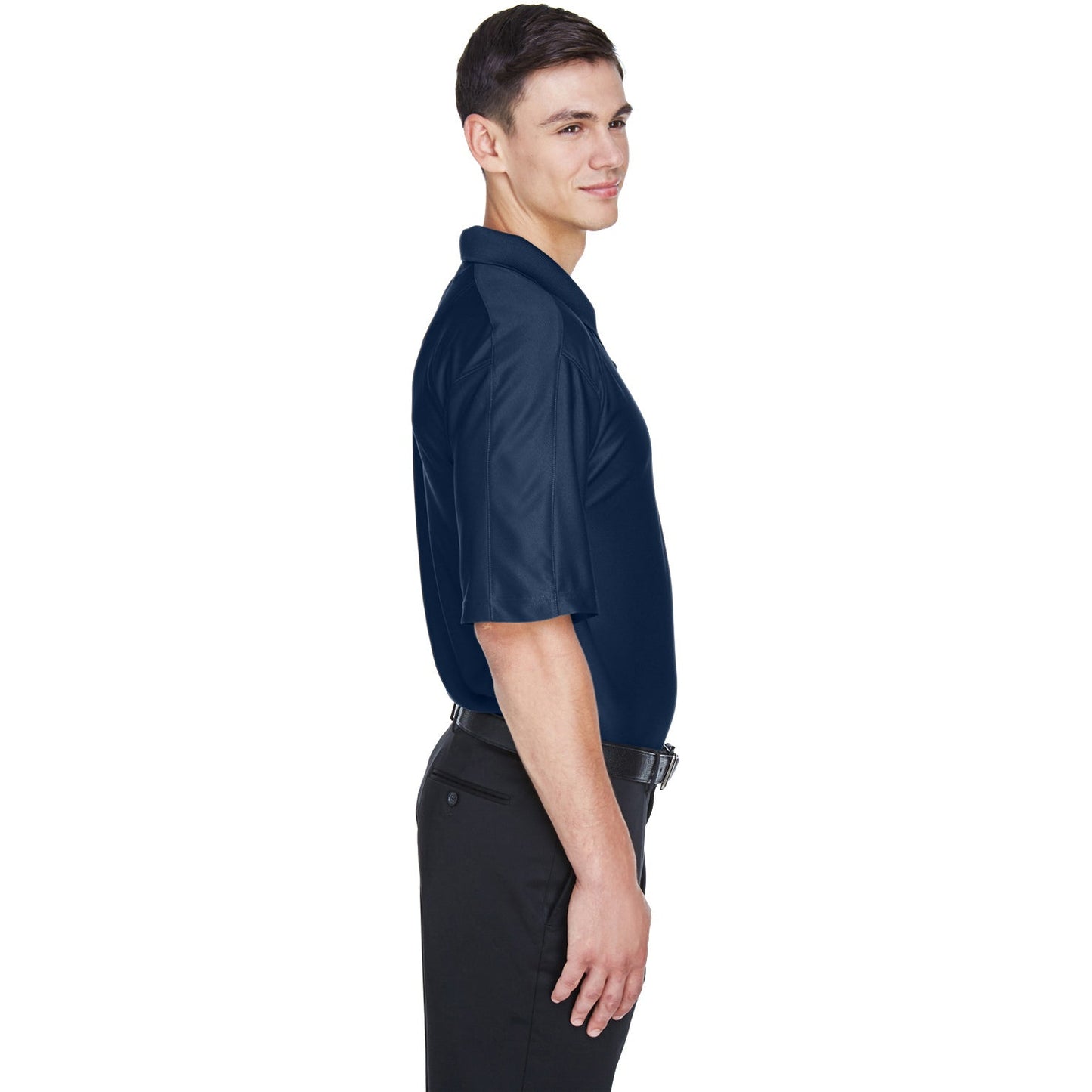 Black Polo Shirts - UltraClub - Moisture-Wicking Fabric