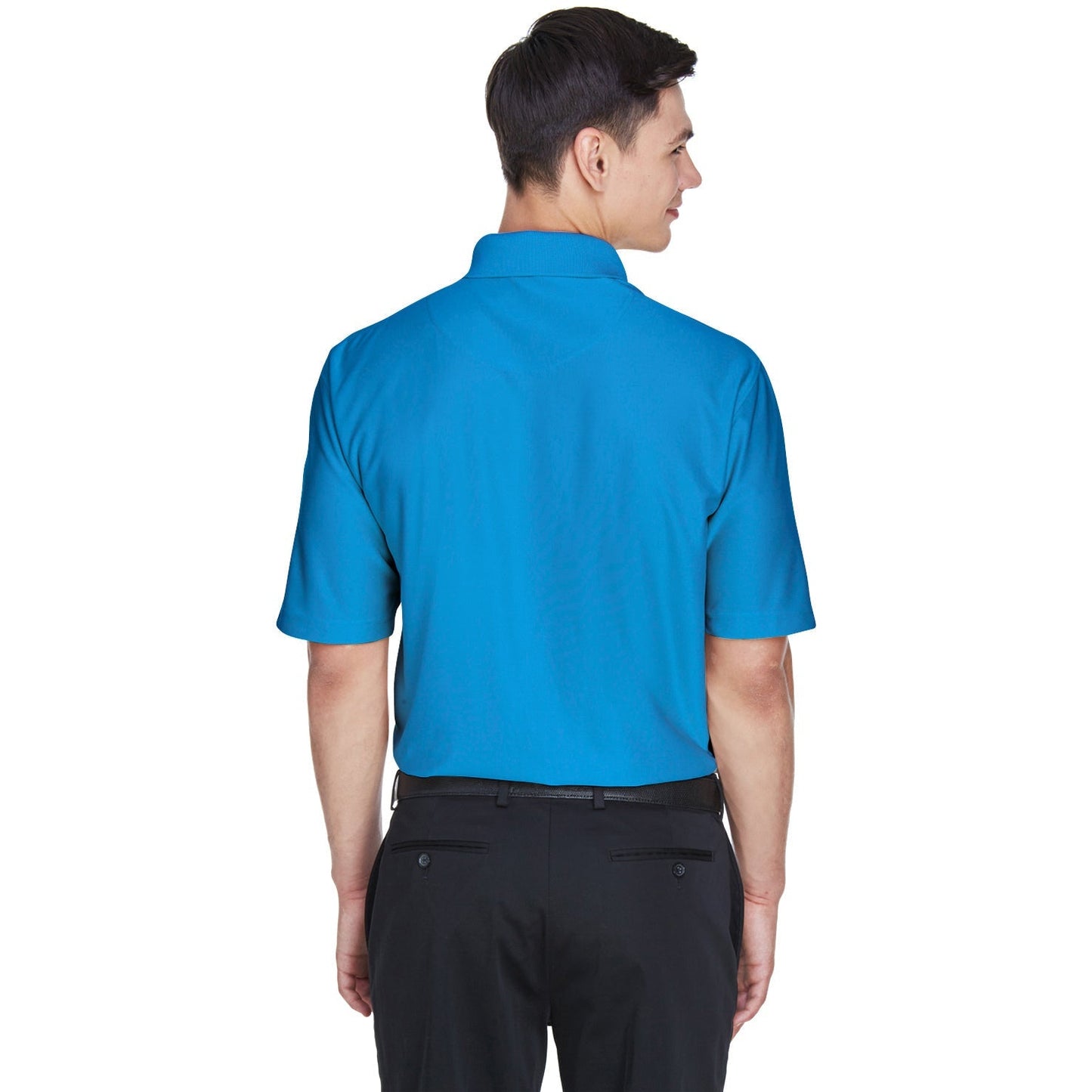Black Polo Shirts - UltraClub - Moisture-Wicking Fabric